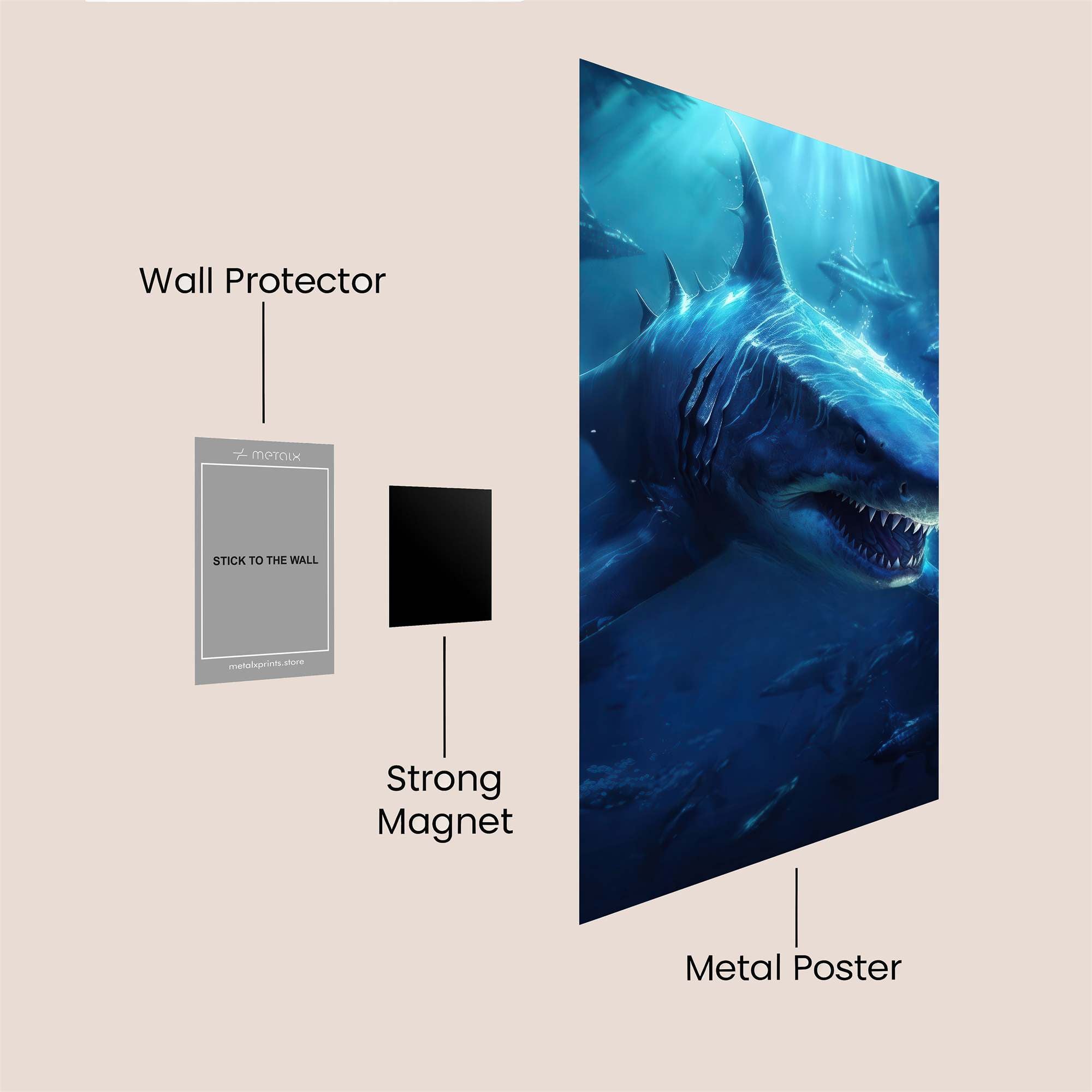 Megalodon Majesty Safe Wall Magnetic / M