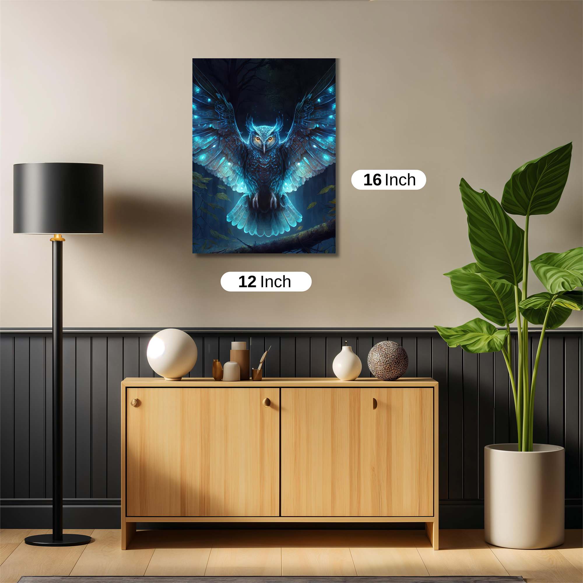 Luminous Owl Safe Wall Magnetic / M