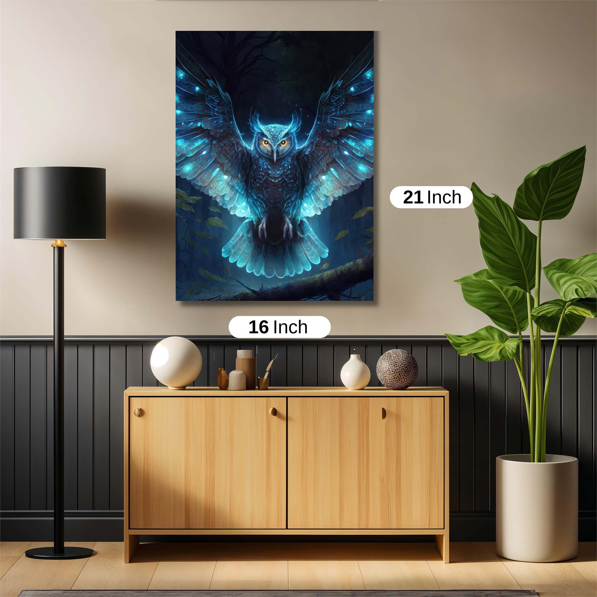 Luminous Owl Safe Wall Magnetic / M