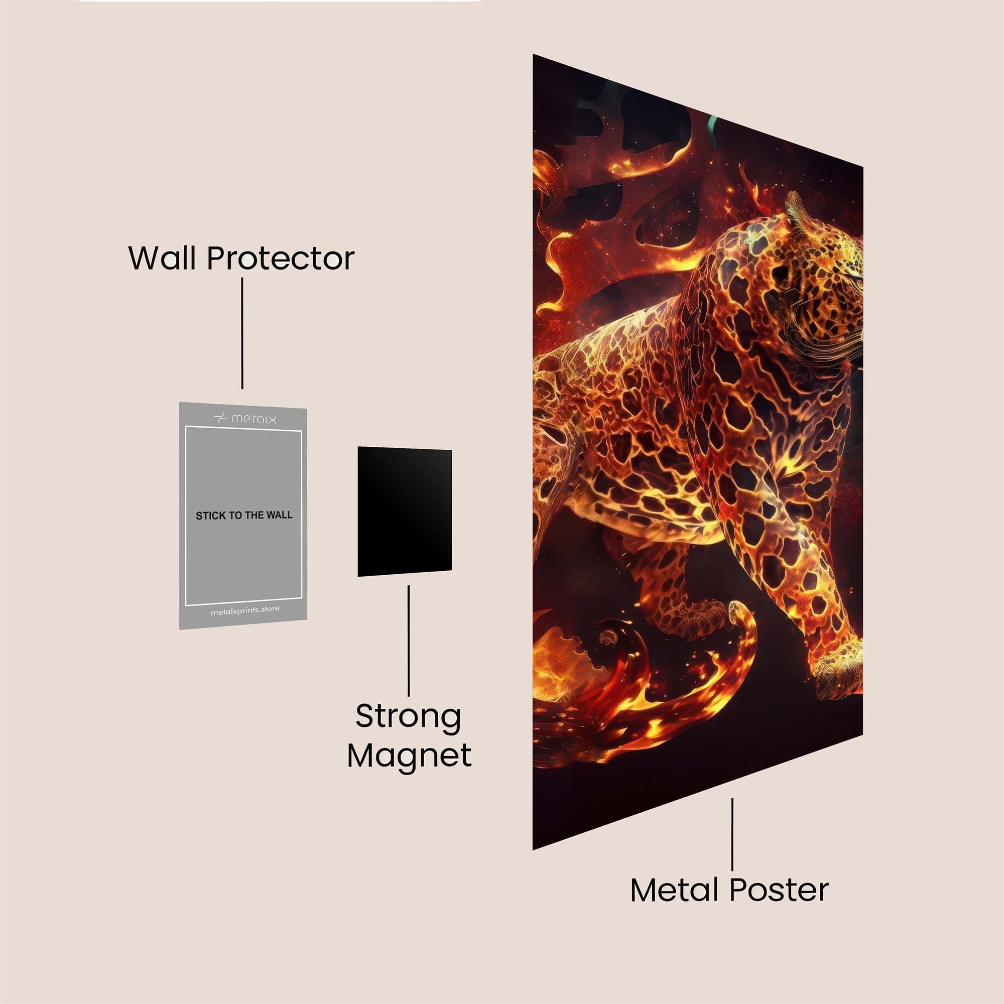 Fire Jaguar Safe Wall Magnetic / M