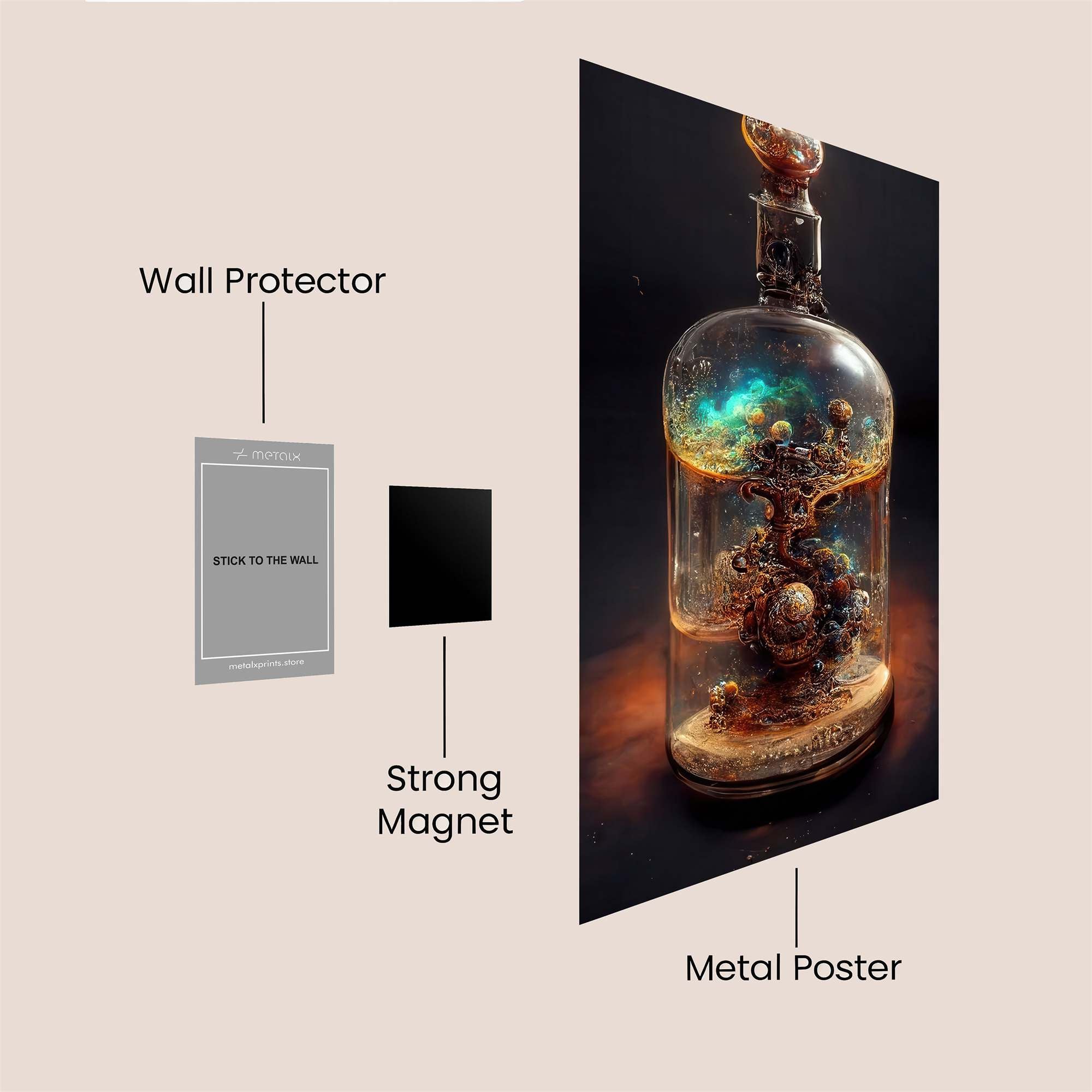 CosmicElixir Safe Wall Magnetic / M