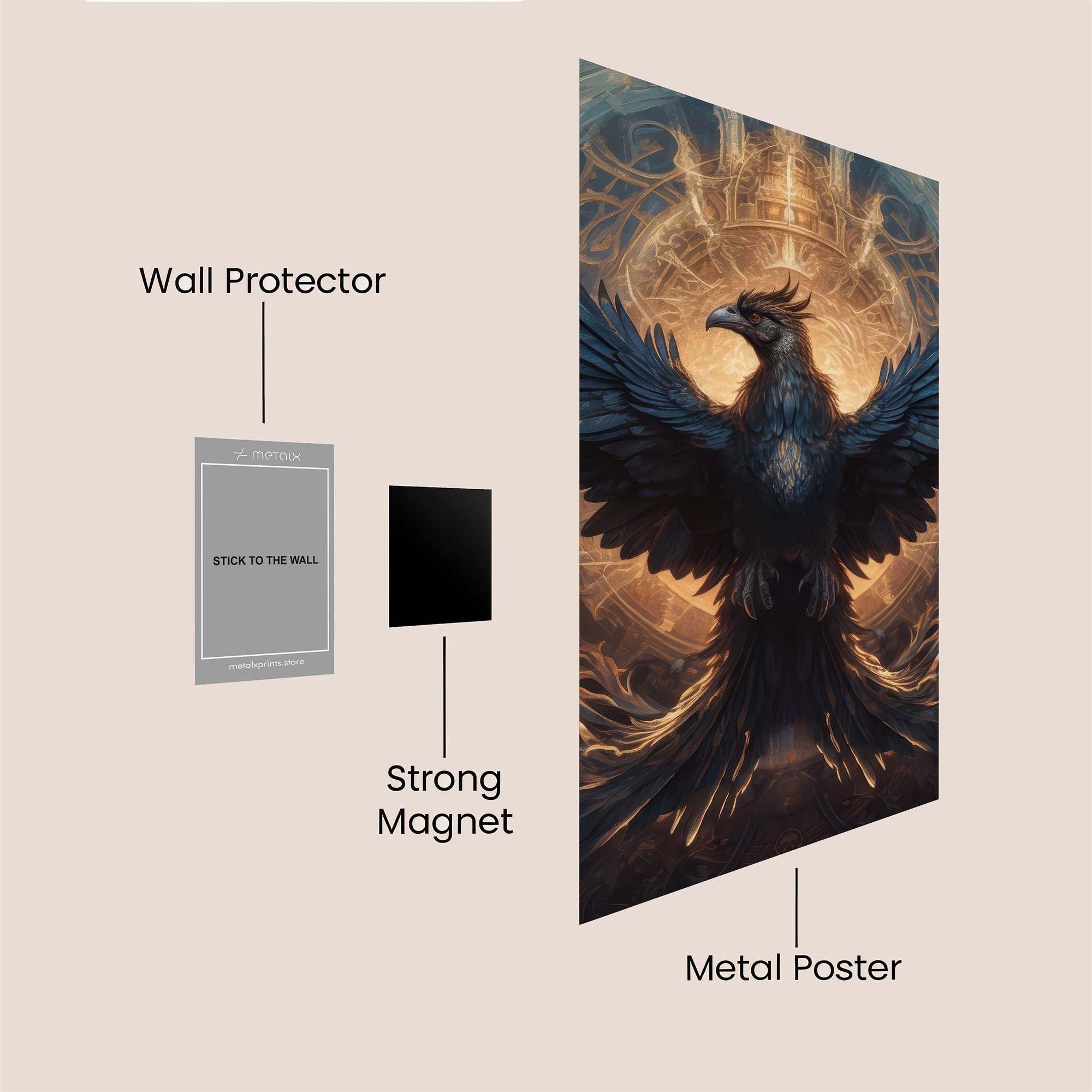 Phoenix Ascendant Safe Wall Magnetic / M