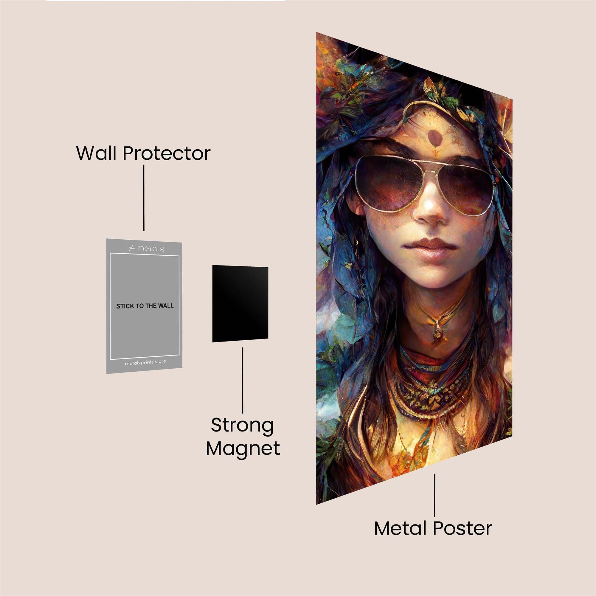 Mystic Aura Safe Wall Magnetic / M