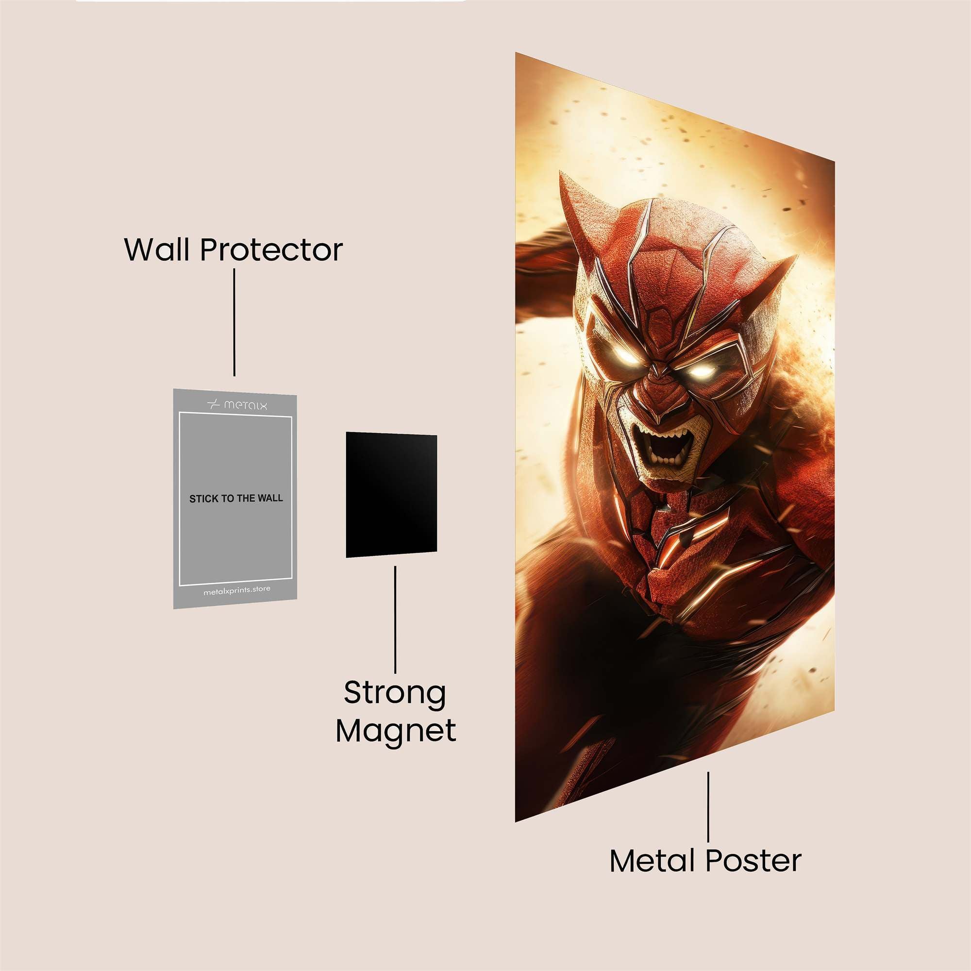 Hellfire Blaze Safe Wall Magnetic / M