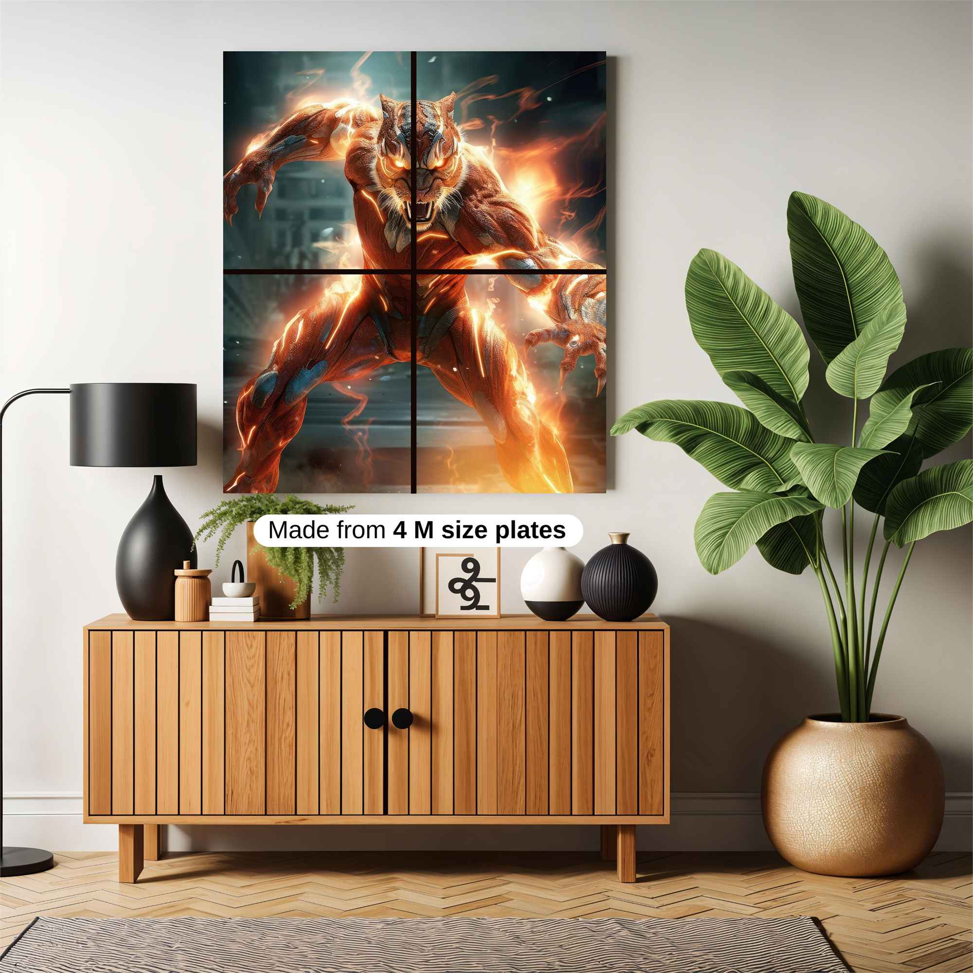 Tiger Fury Safe Wall Magnetic / M