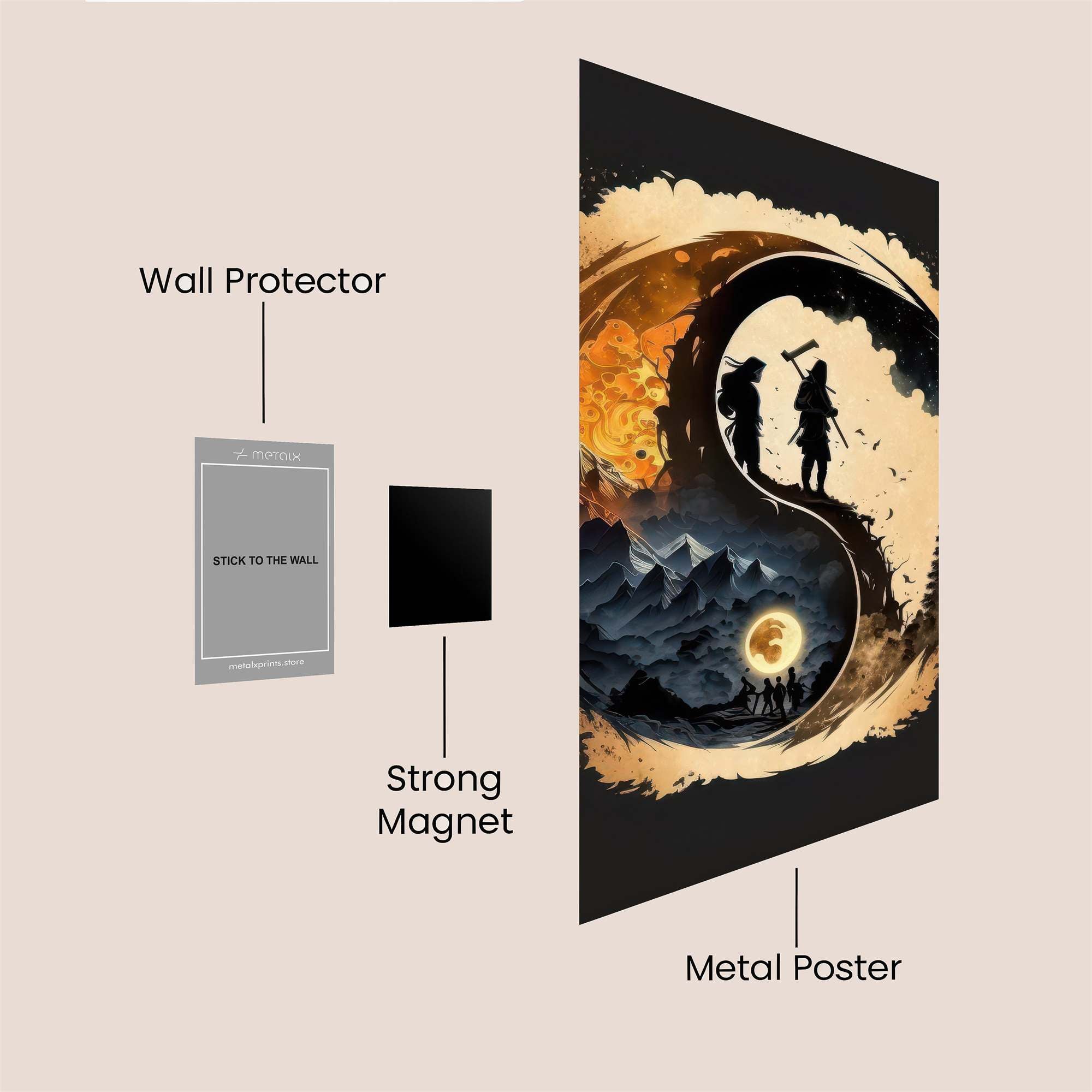 Samurai Serenity Safe Wall Magnetic / M