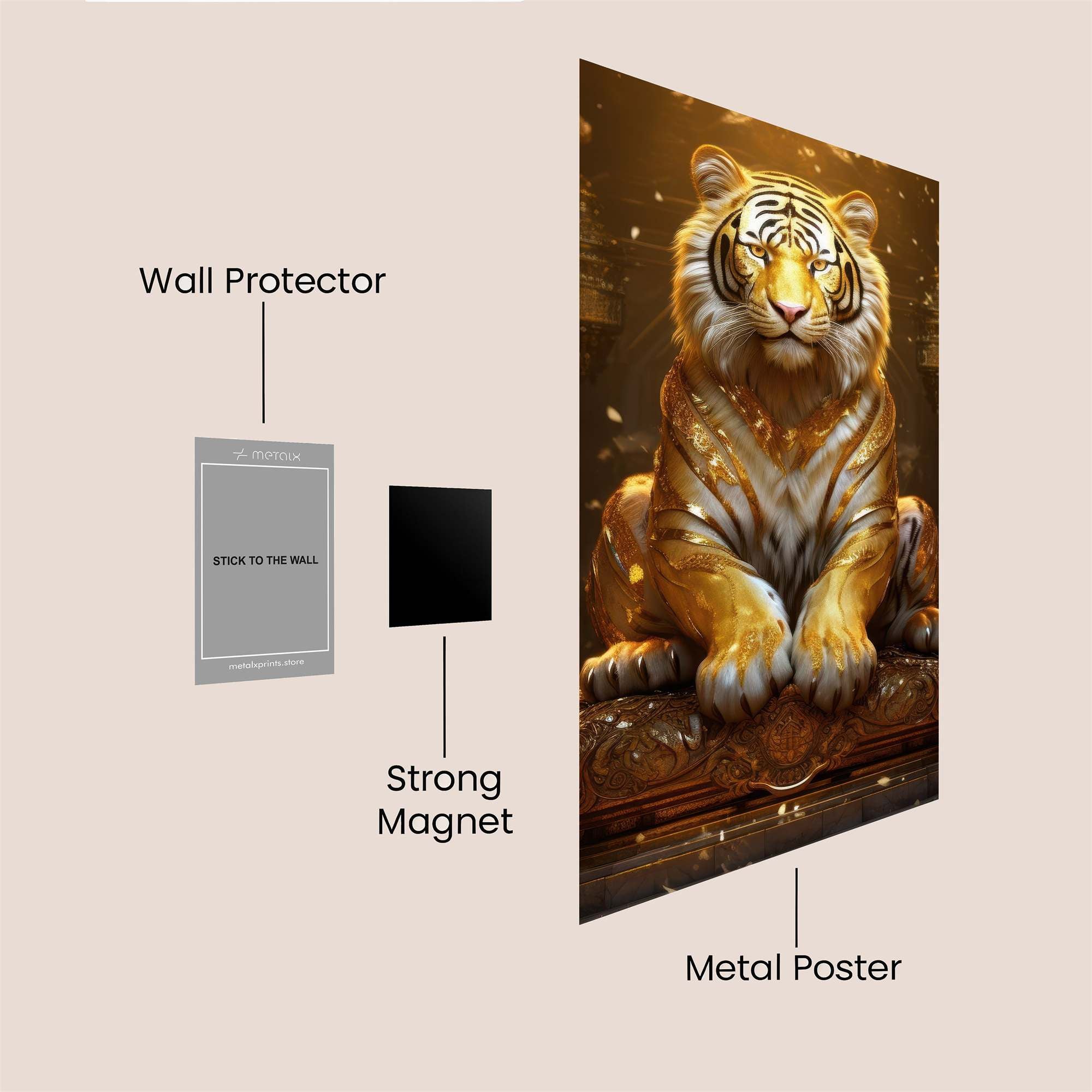 Golden Majesty Safe Wall Magnetic / M