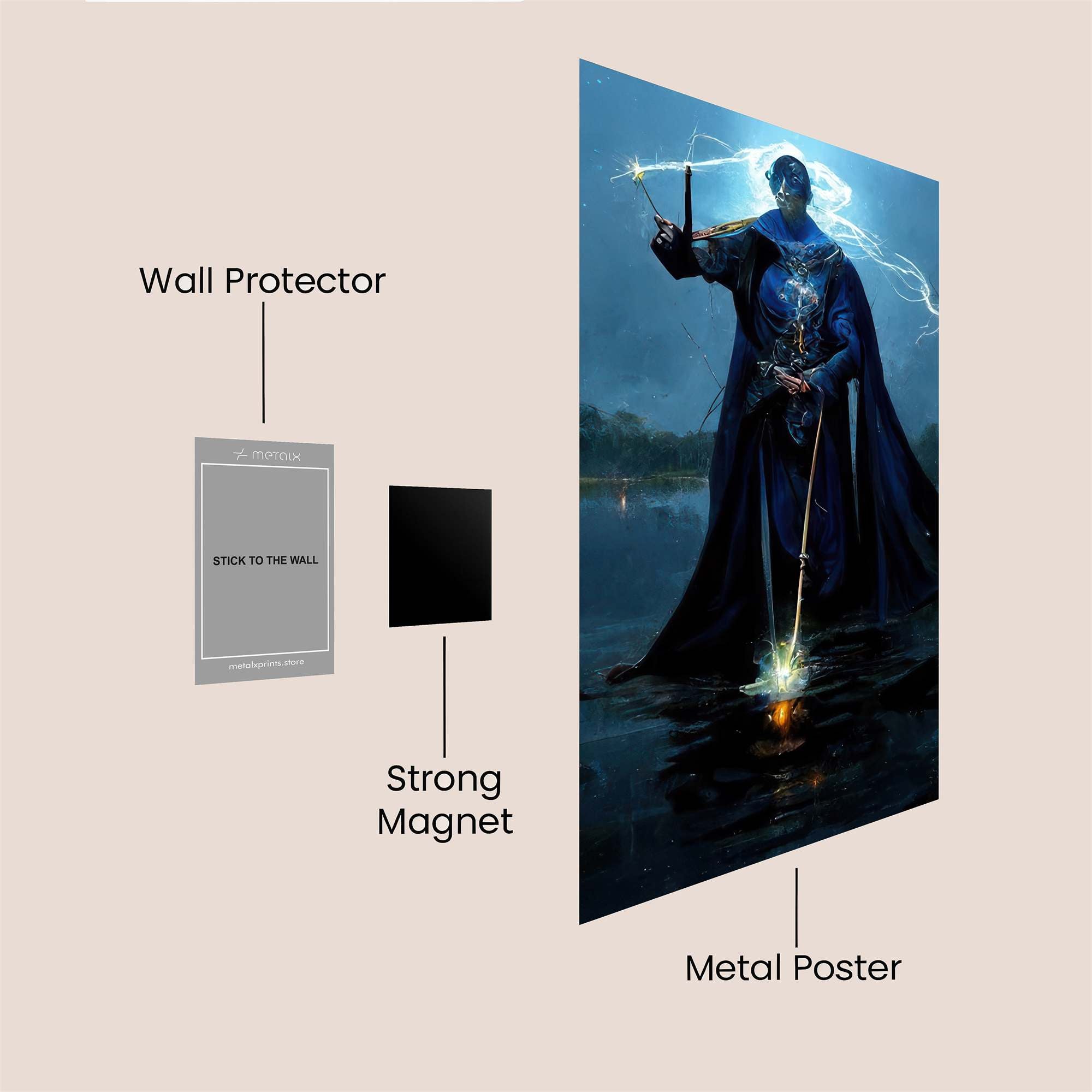 Wizard Enigmatic Safe Wall Magnetic / M
