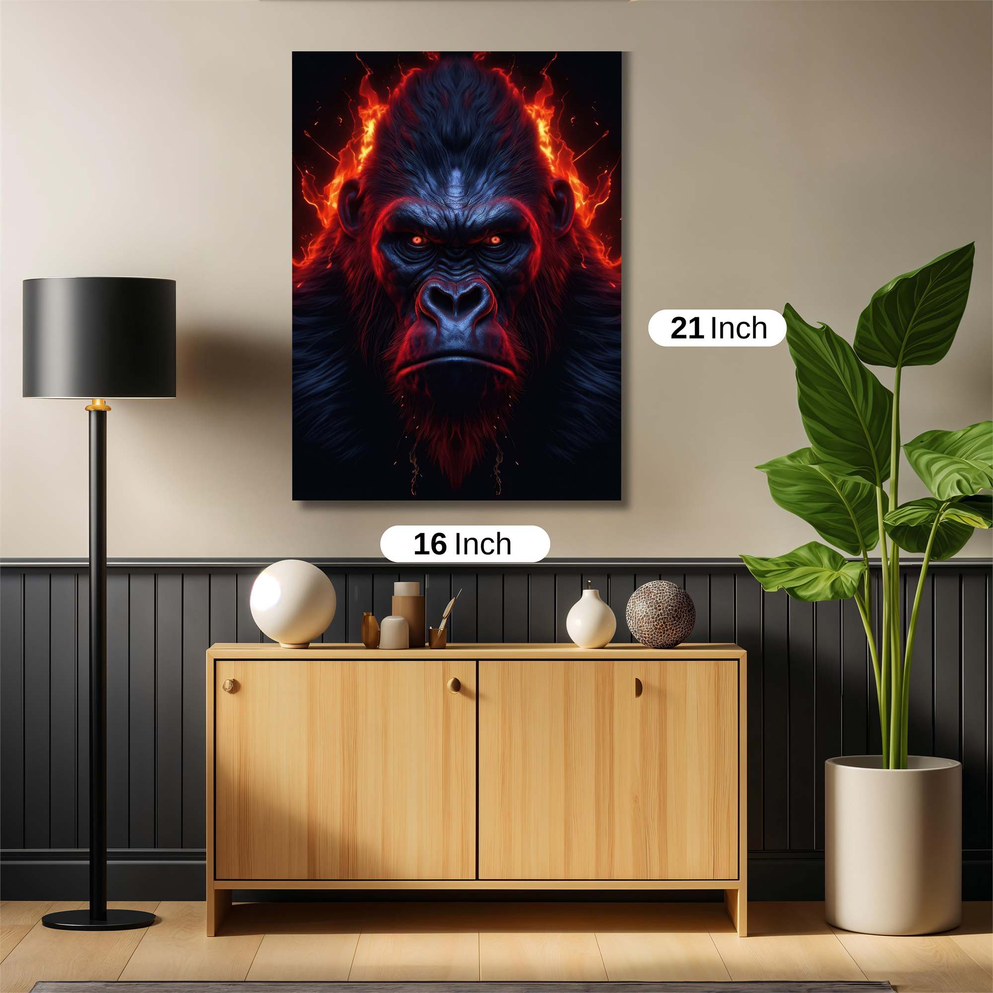 Gorilla Inferno Safe Wall Magnetic / M