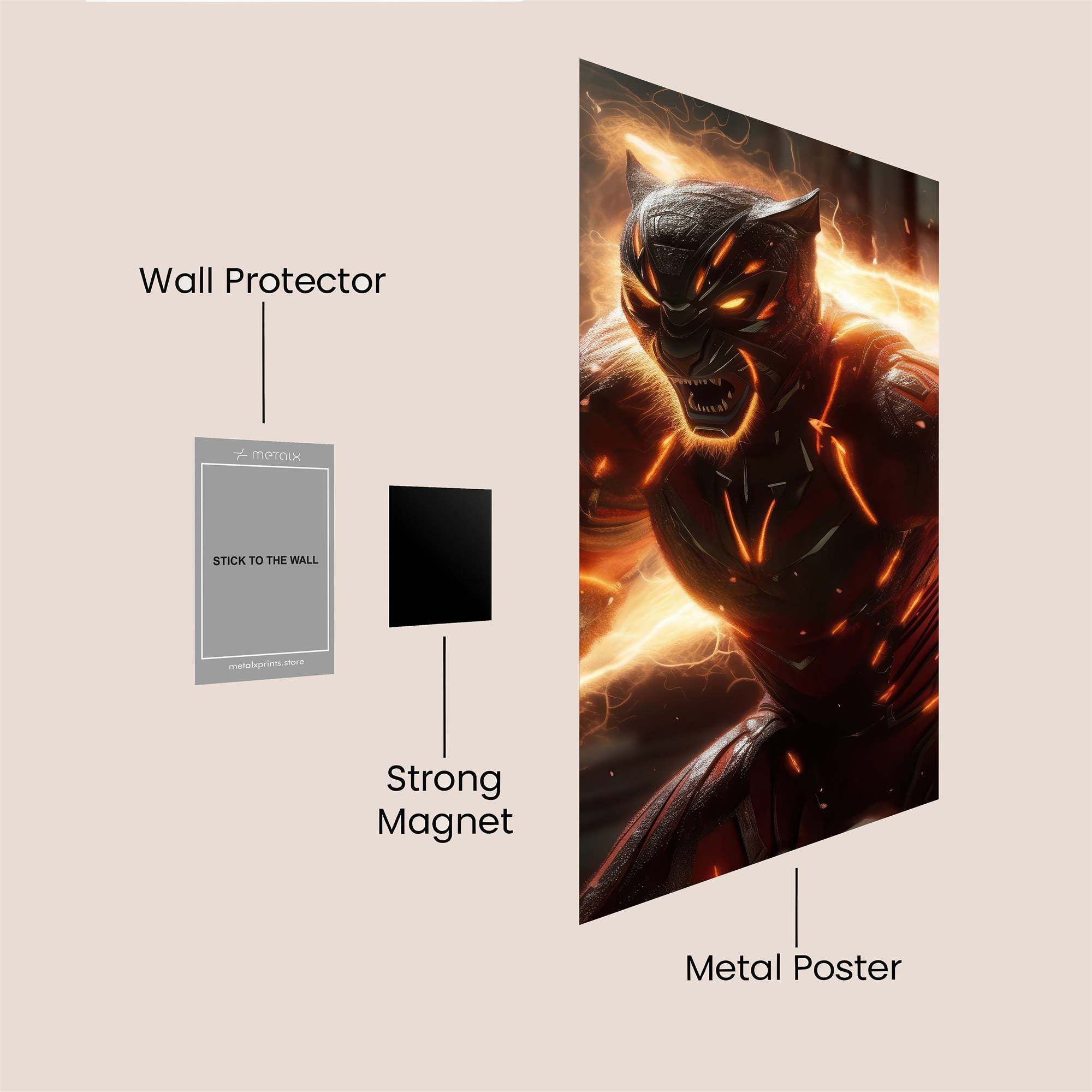 Prowler Fiery Safe Wall Magnetic / M