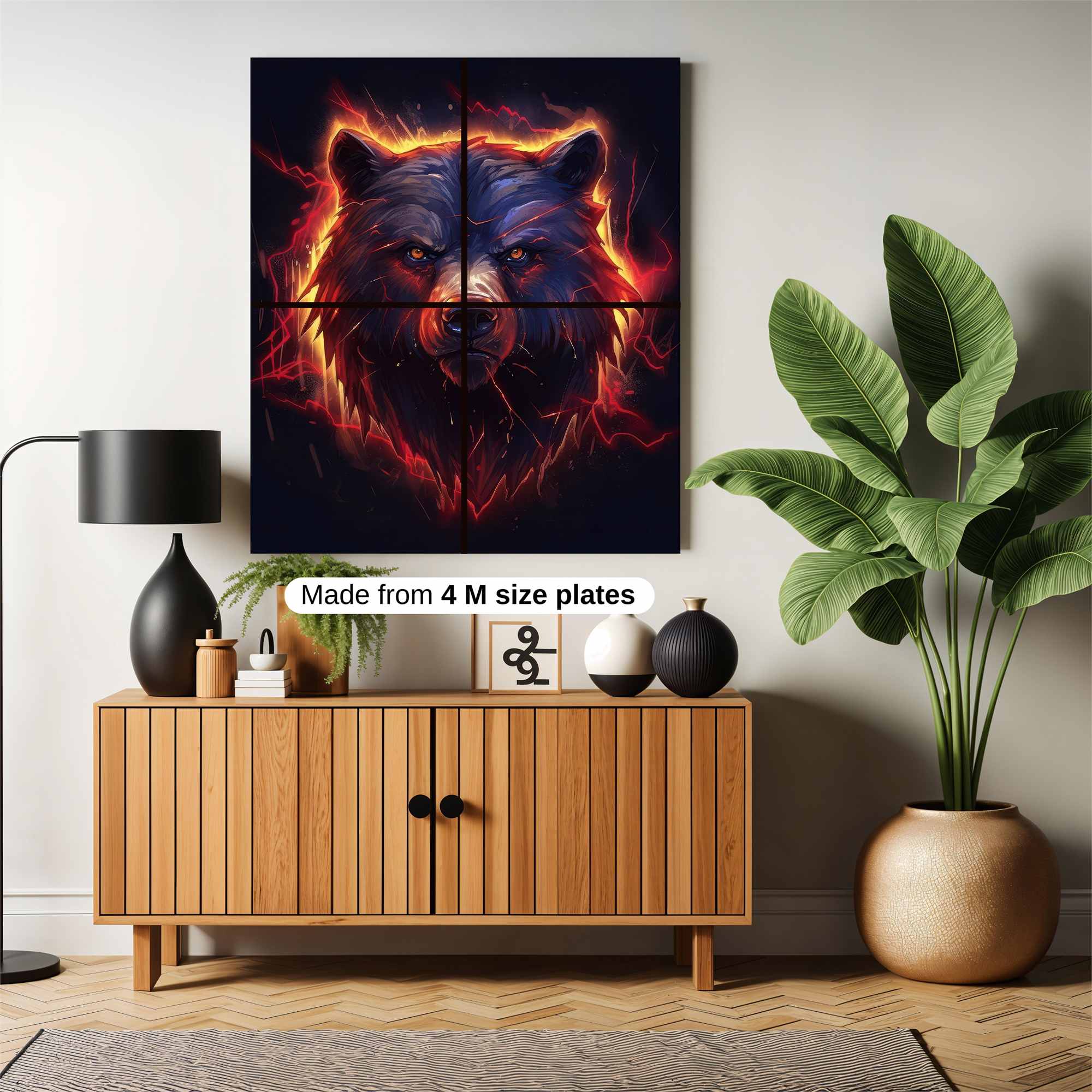 Bear Inferno Safe Wall Magnetic / M