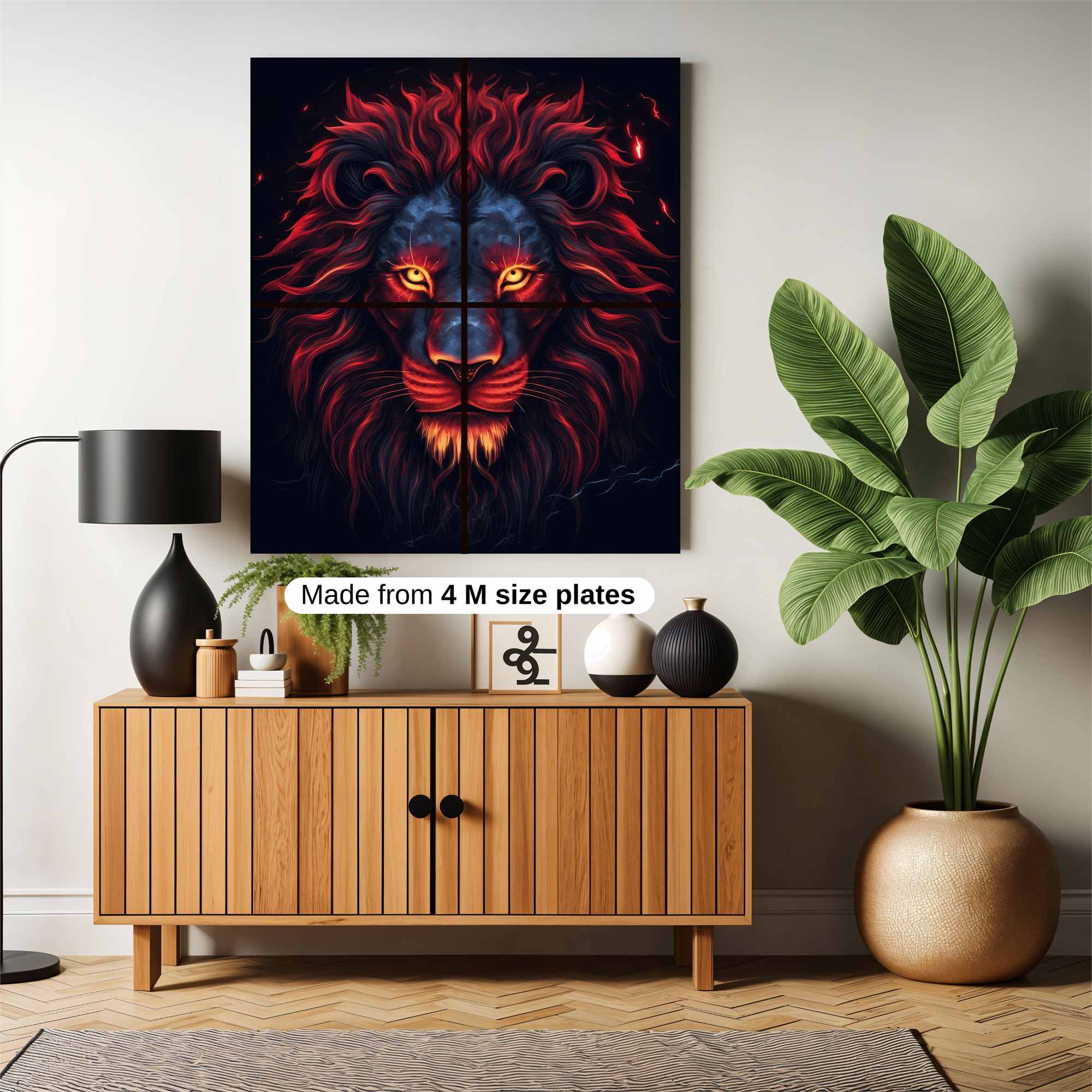 Lion Inferno Safe Wall Magnetic / M