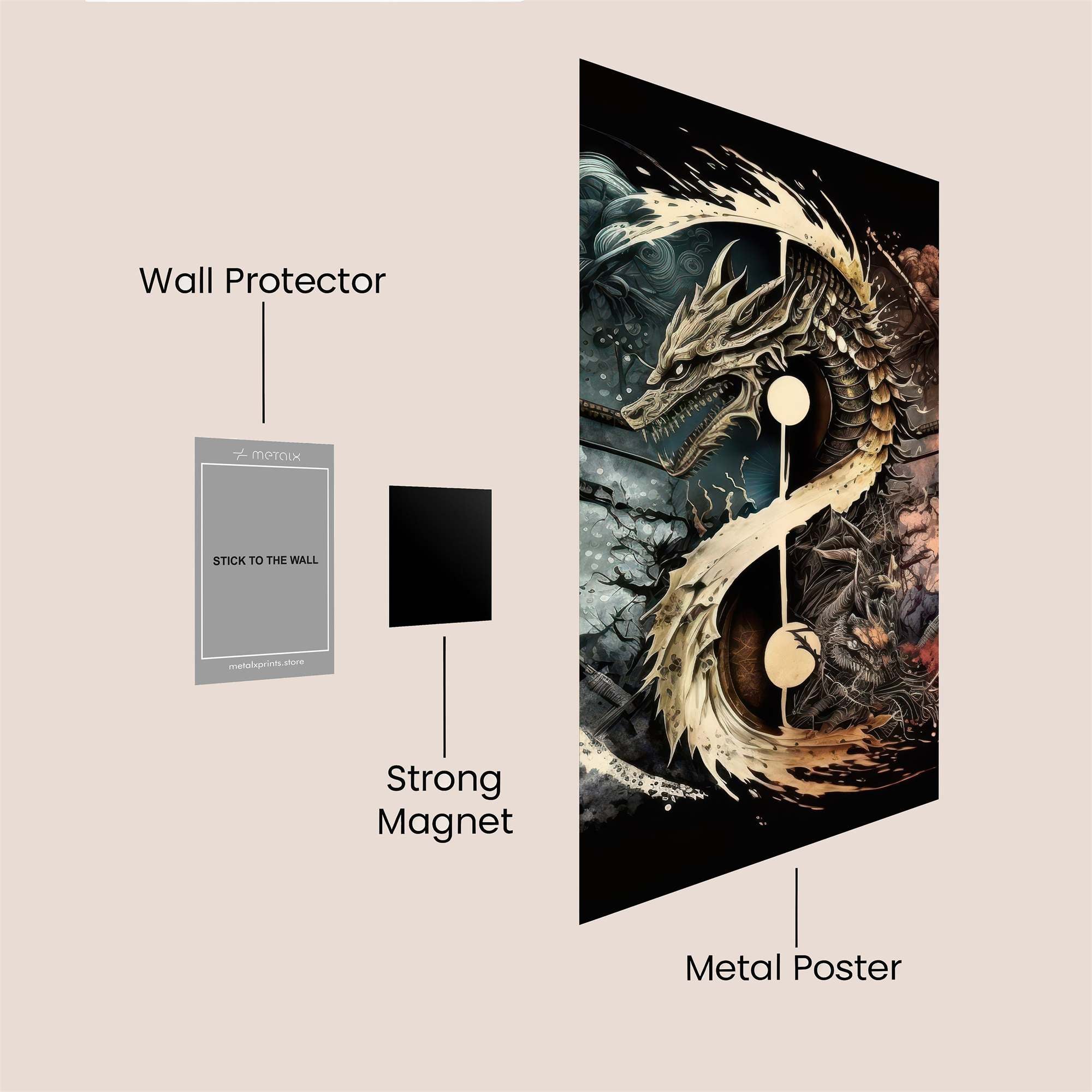 Dragon Duality Safe Wall Magnetic / M