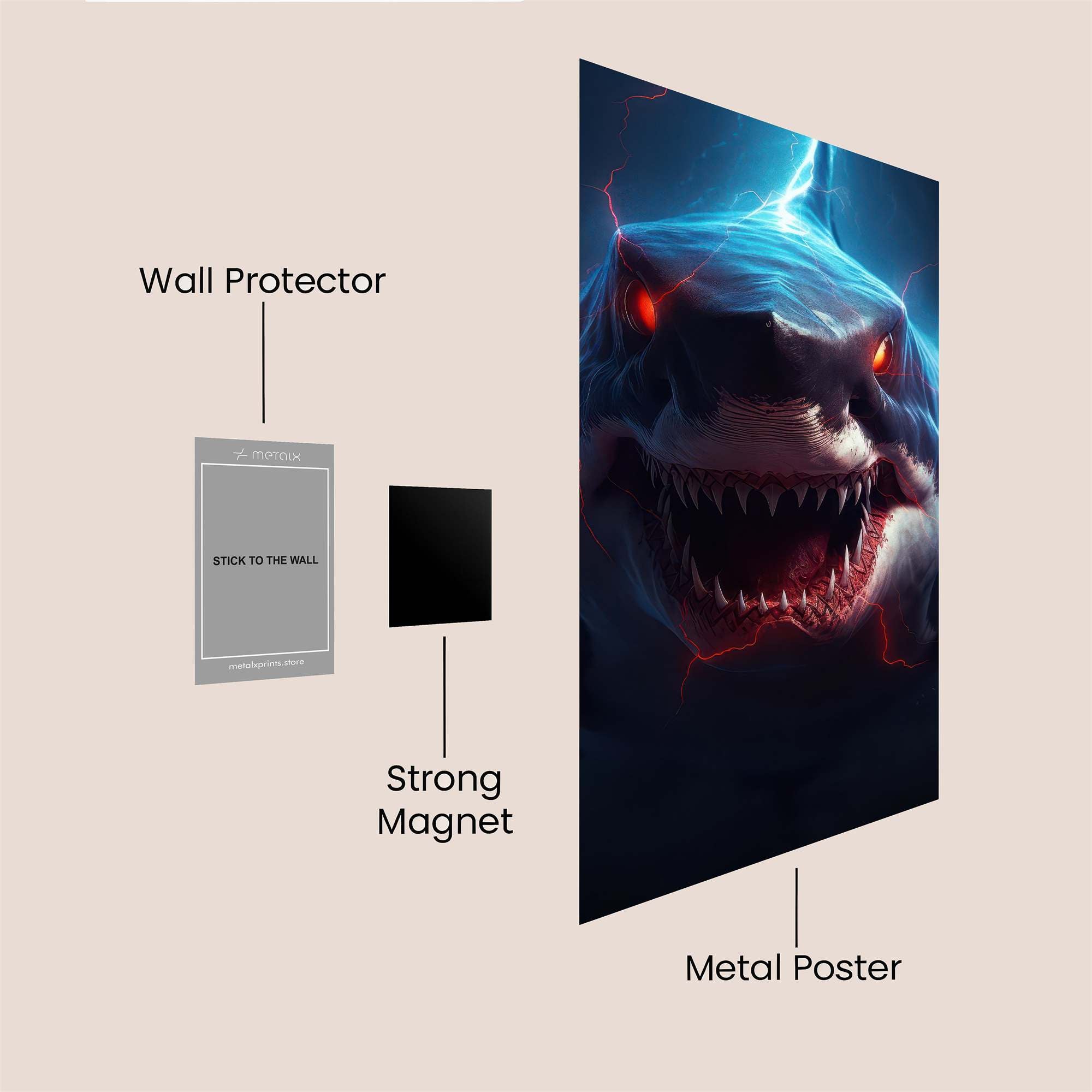 Shark Inferno Safe Wall Magnetic / M