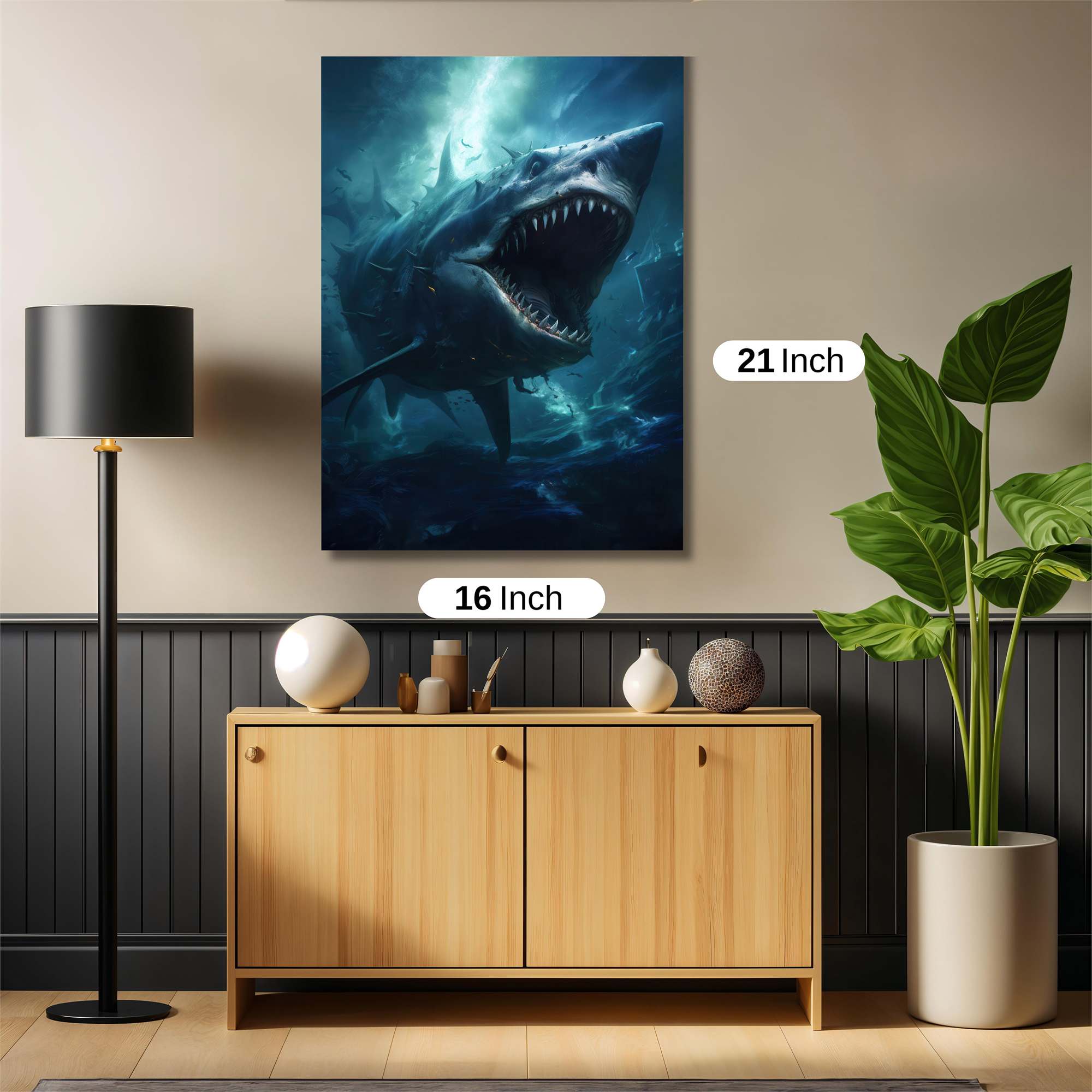 Megalodon Menace Safe Wall Magnetic / M