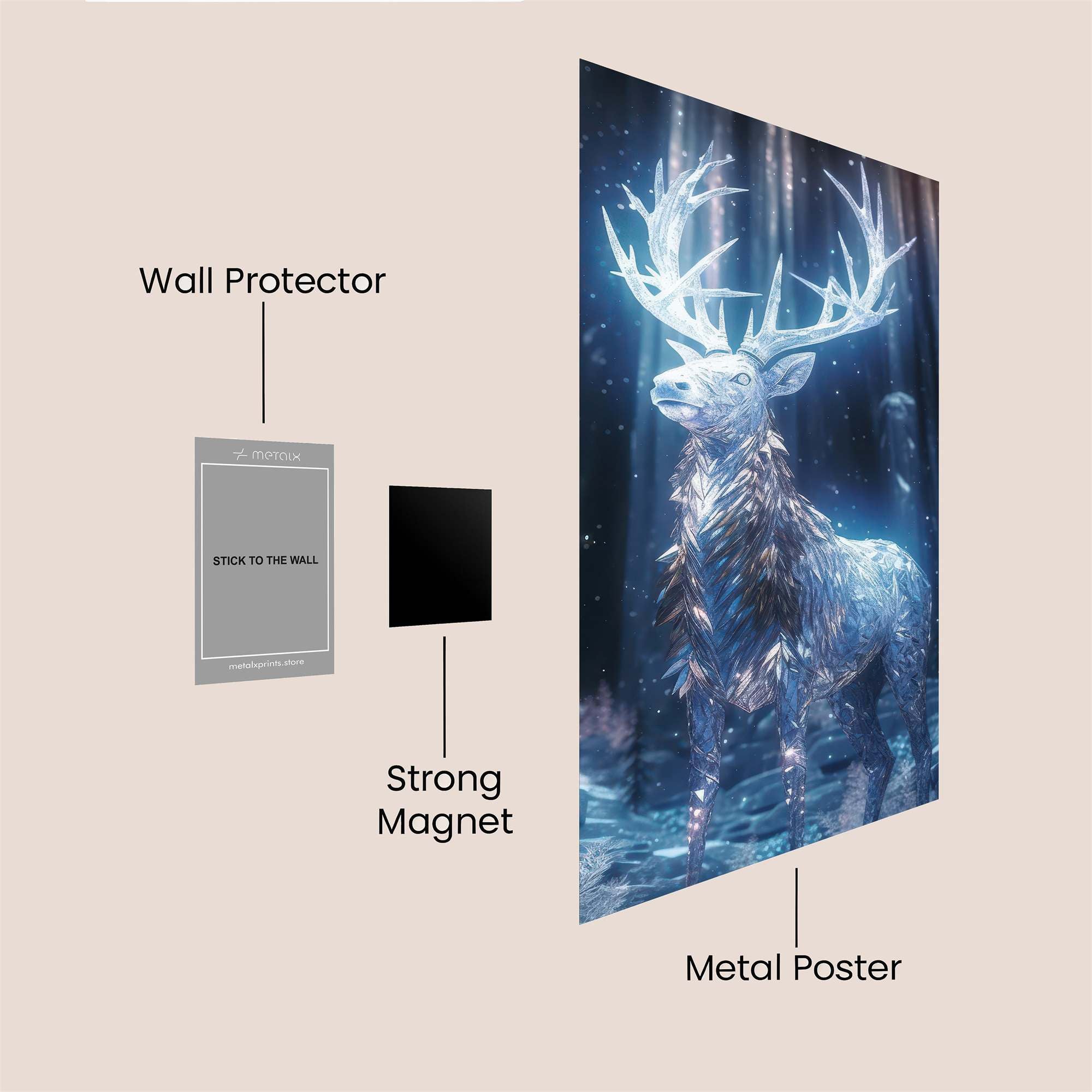 Frostbound Majesty Safe Wall Magnetic / M