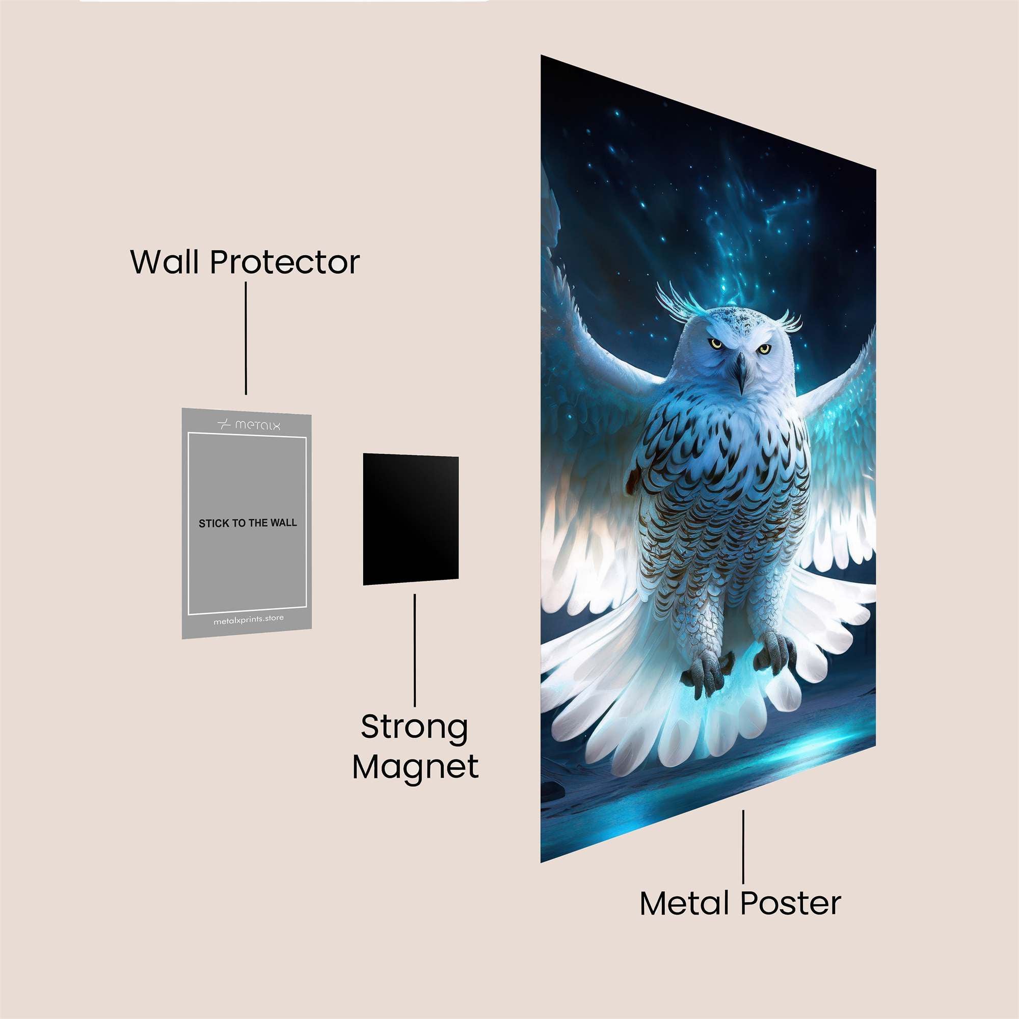 Owl Radiance Safe Wall Magnetic / M