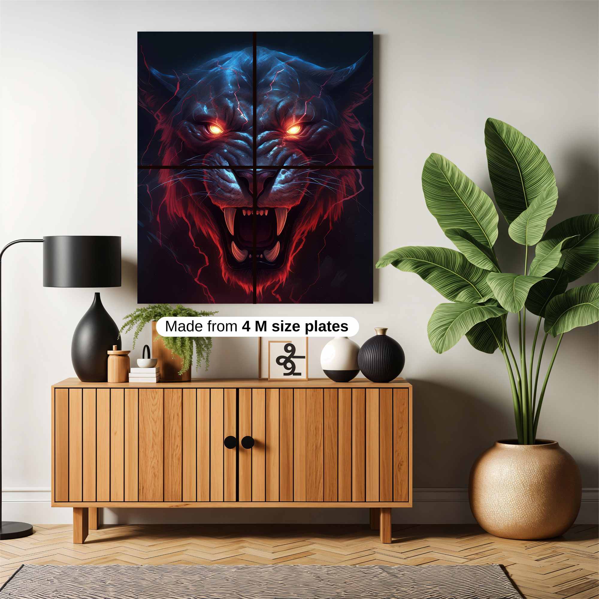 Tiger Inferno Safe Wall Magnetic / M