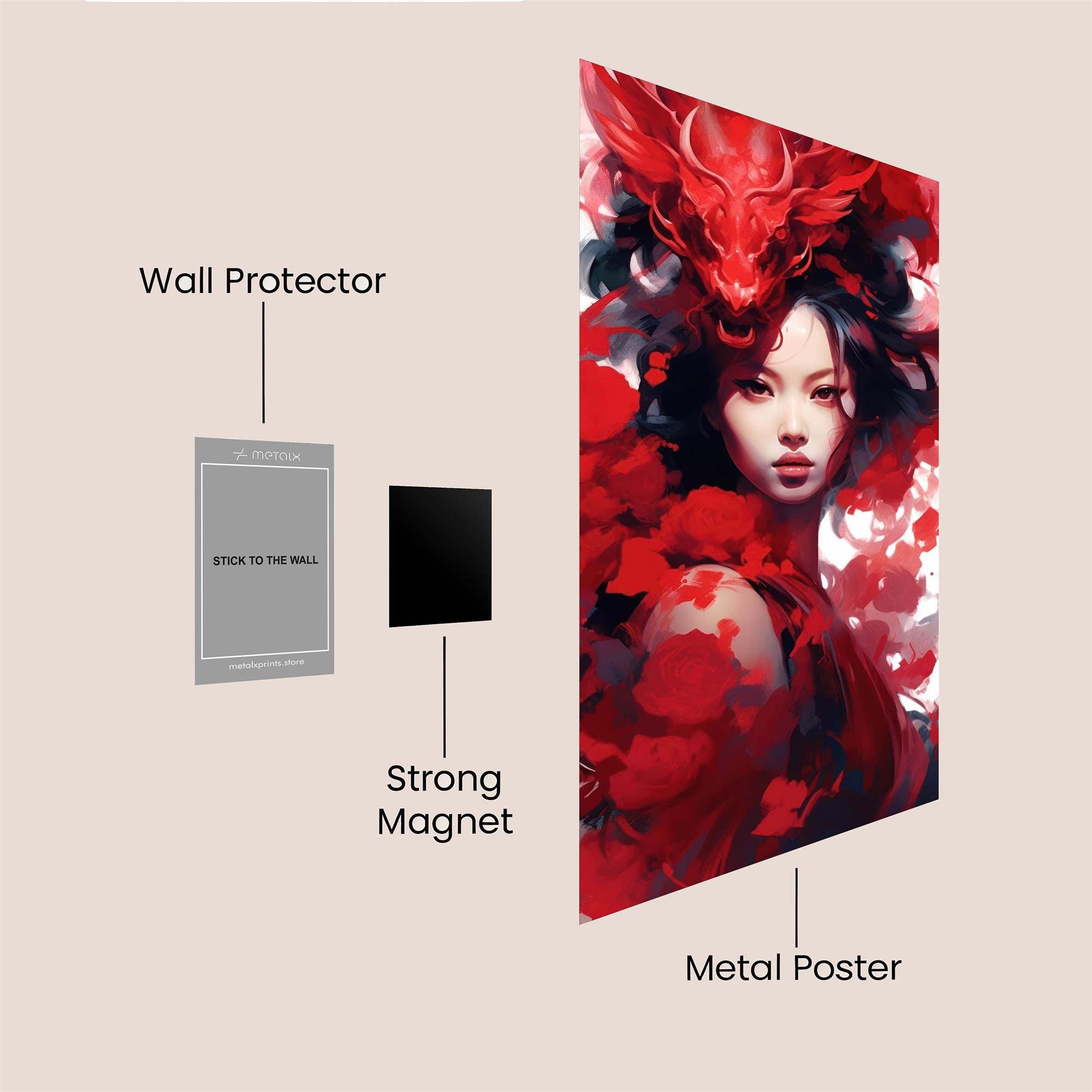 Dragon Passion Safe Wall Magnetic / M