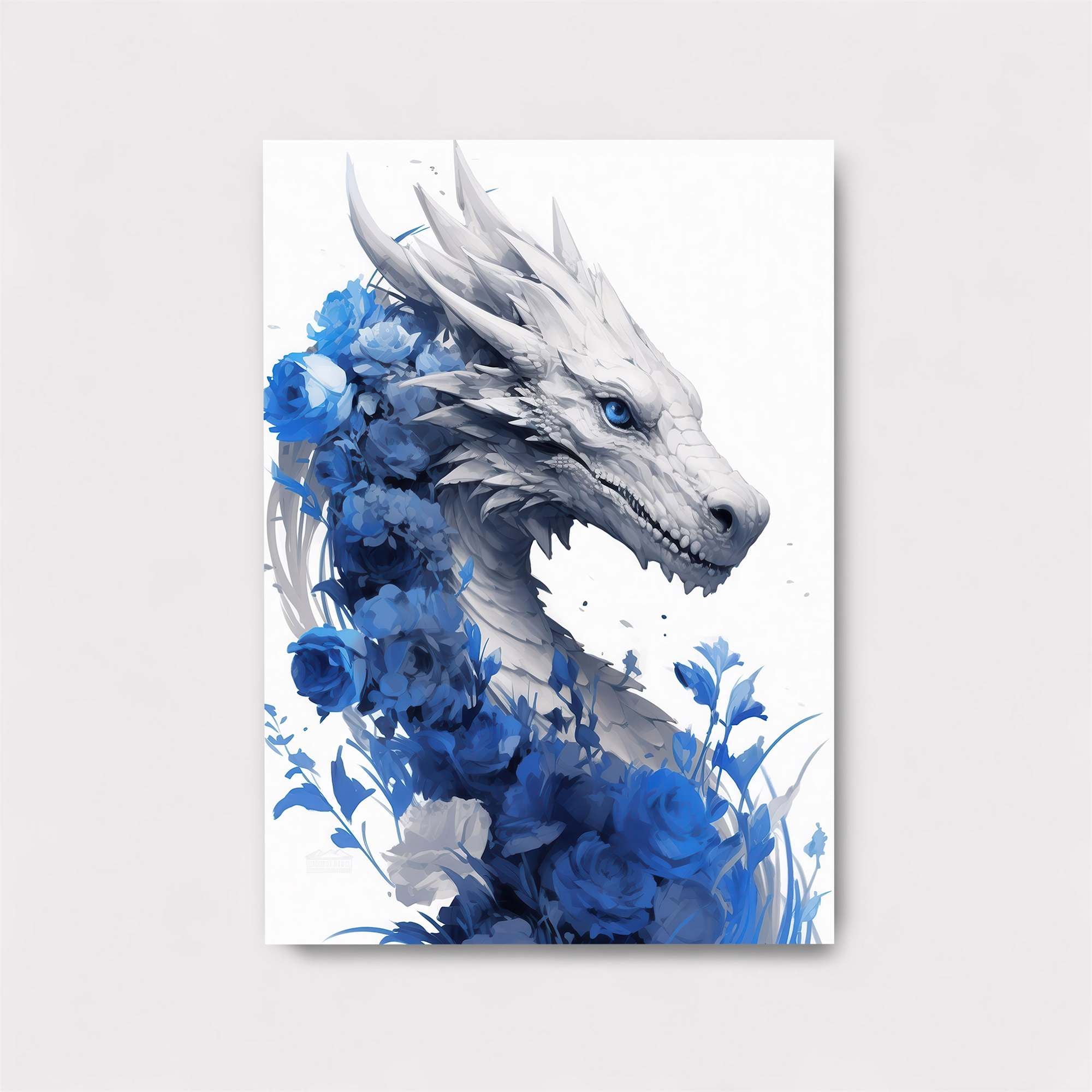 Floral Dragon Safe Wall Magnetic / M