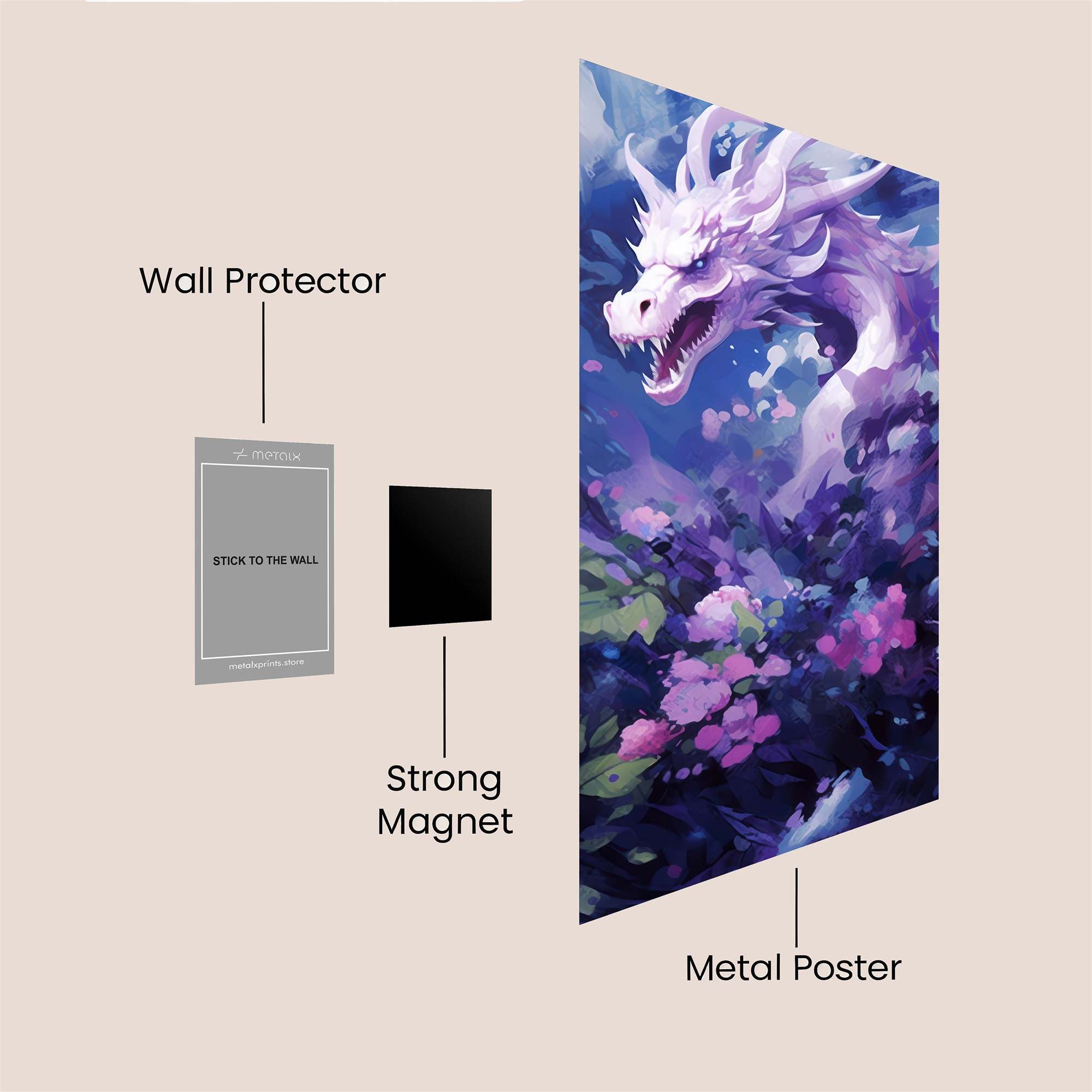 Dragon Serenity Safe Wall Magnetic / M