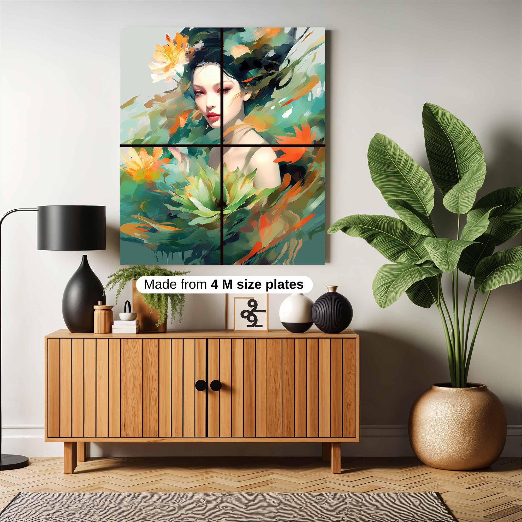 Floral Serenity Safe Wall Magnetic / M