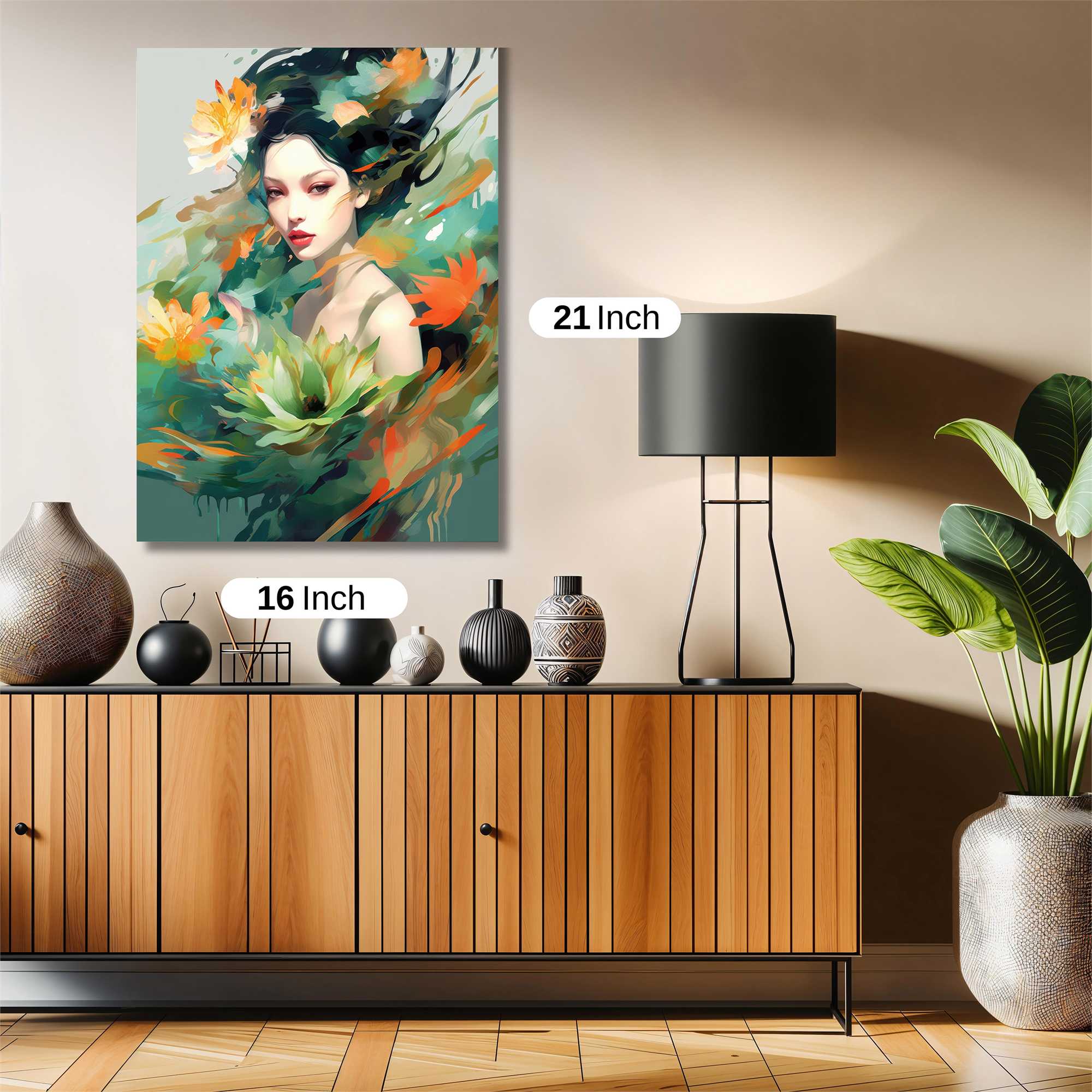 Floral Serenity Safe Wall Magnetic / M