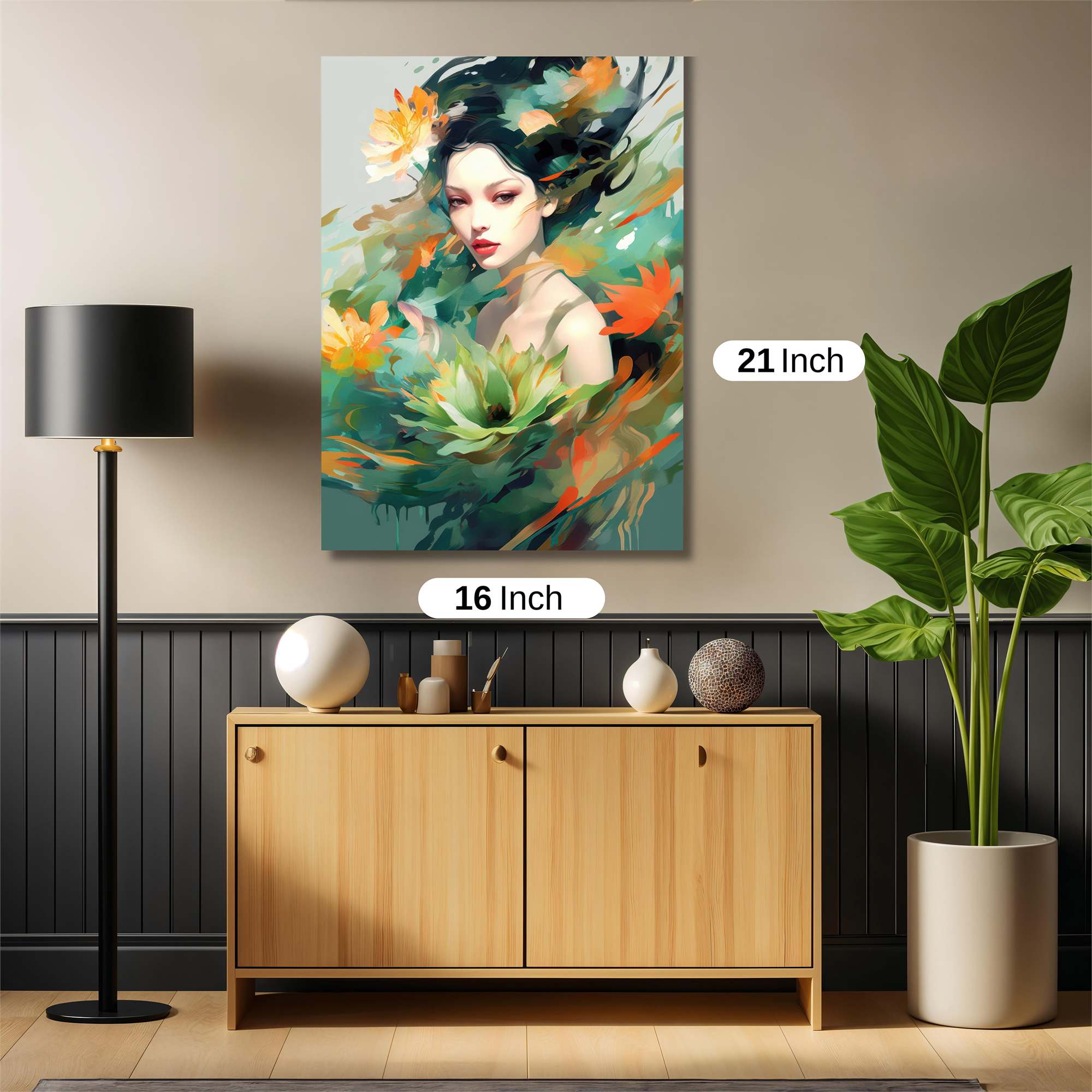 Floral Serenity Safe Wall Magnetic / M