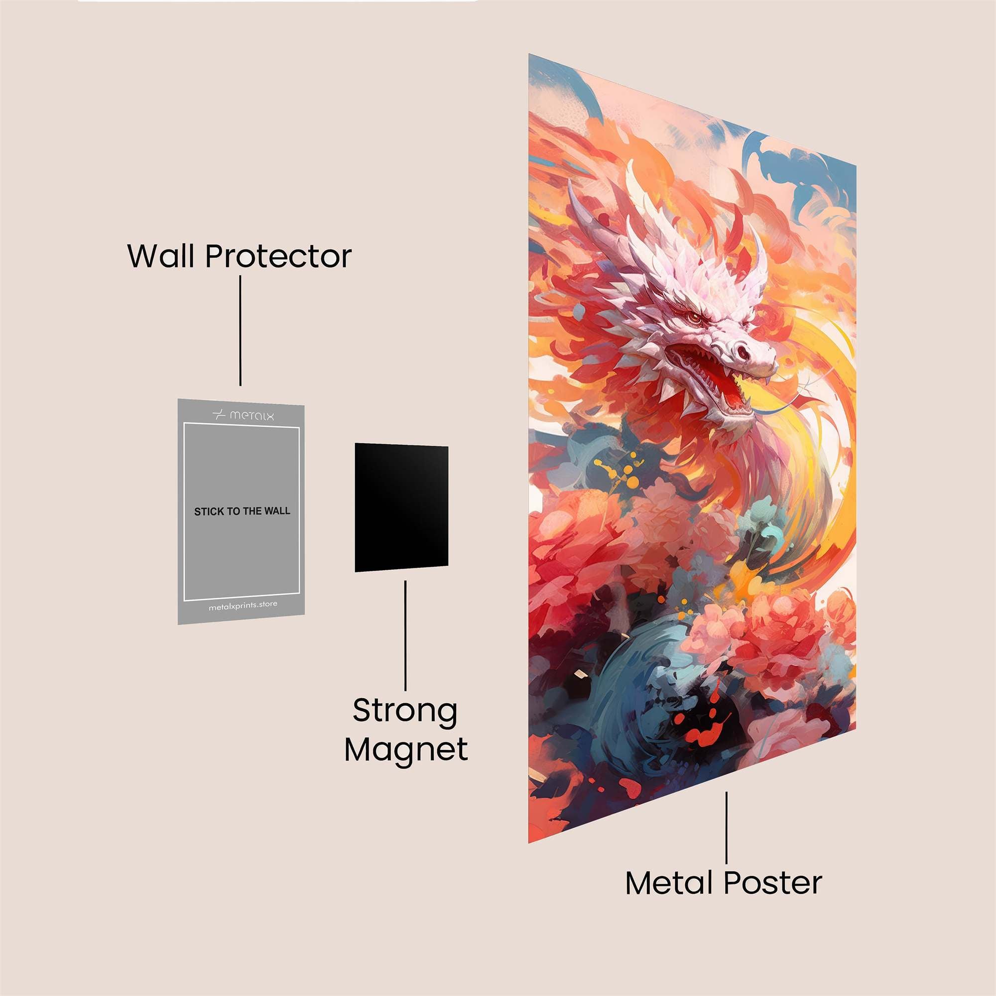 Dragon Blaze Safe Wall Magnetic / M