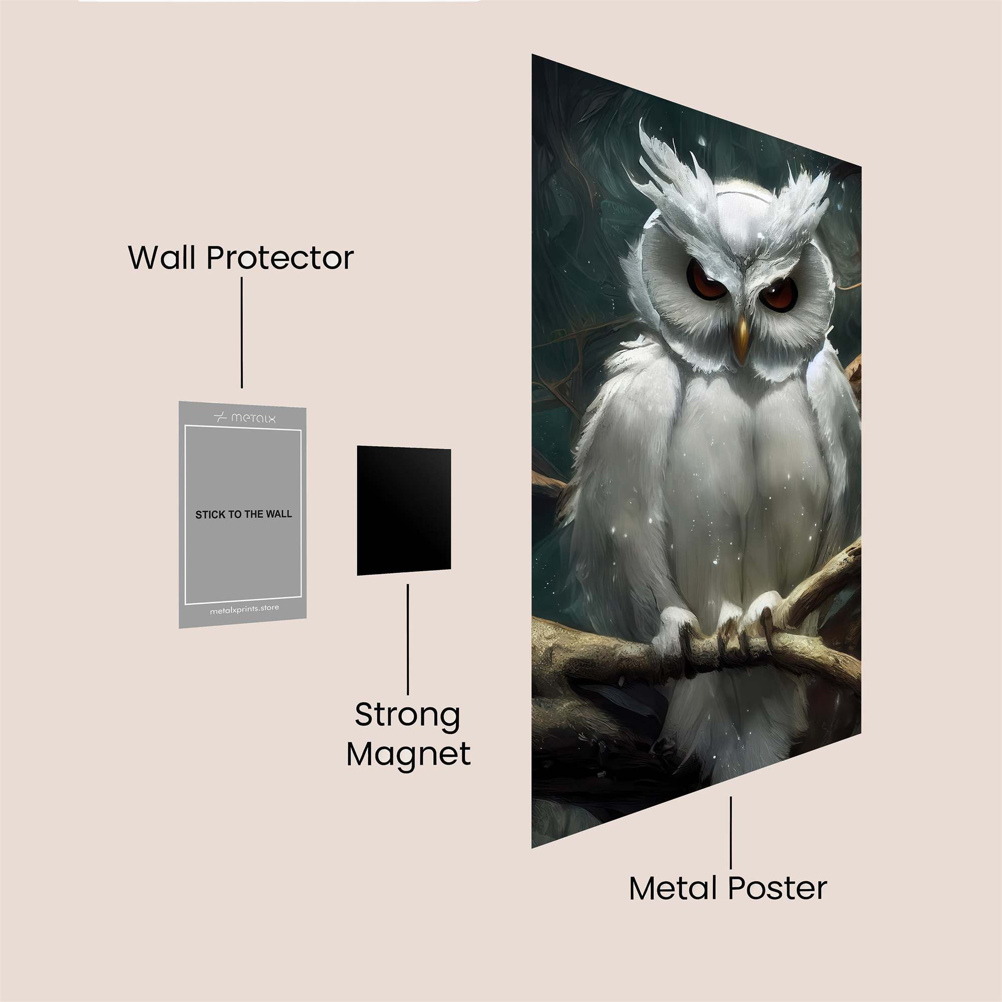 Snowy Enigma Safe Wall Magnetic / M