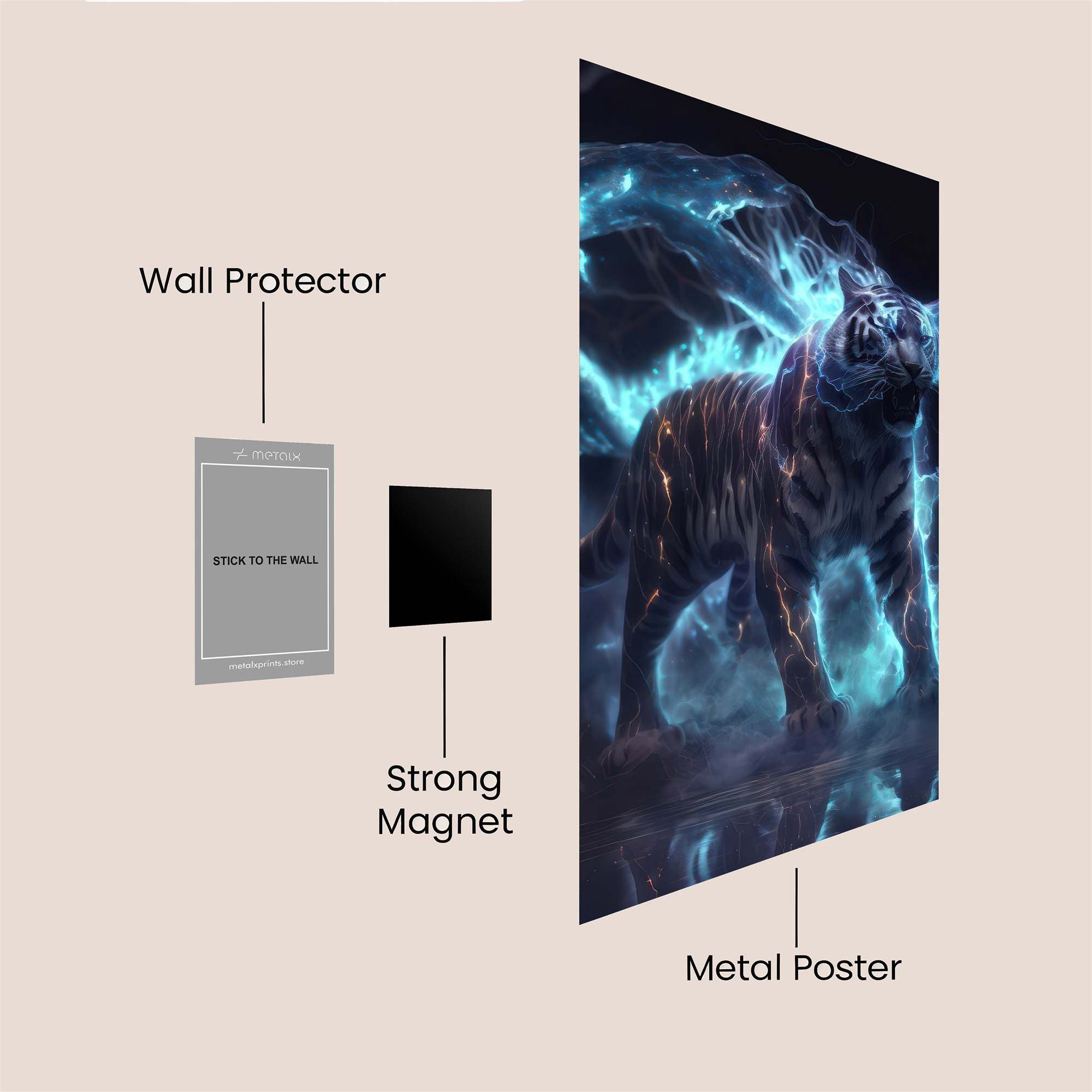 Tiger Tempest Safe Wall Magnetic / M