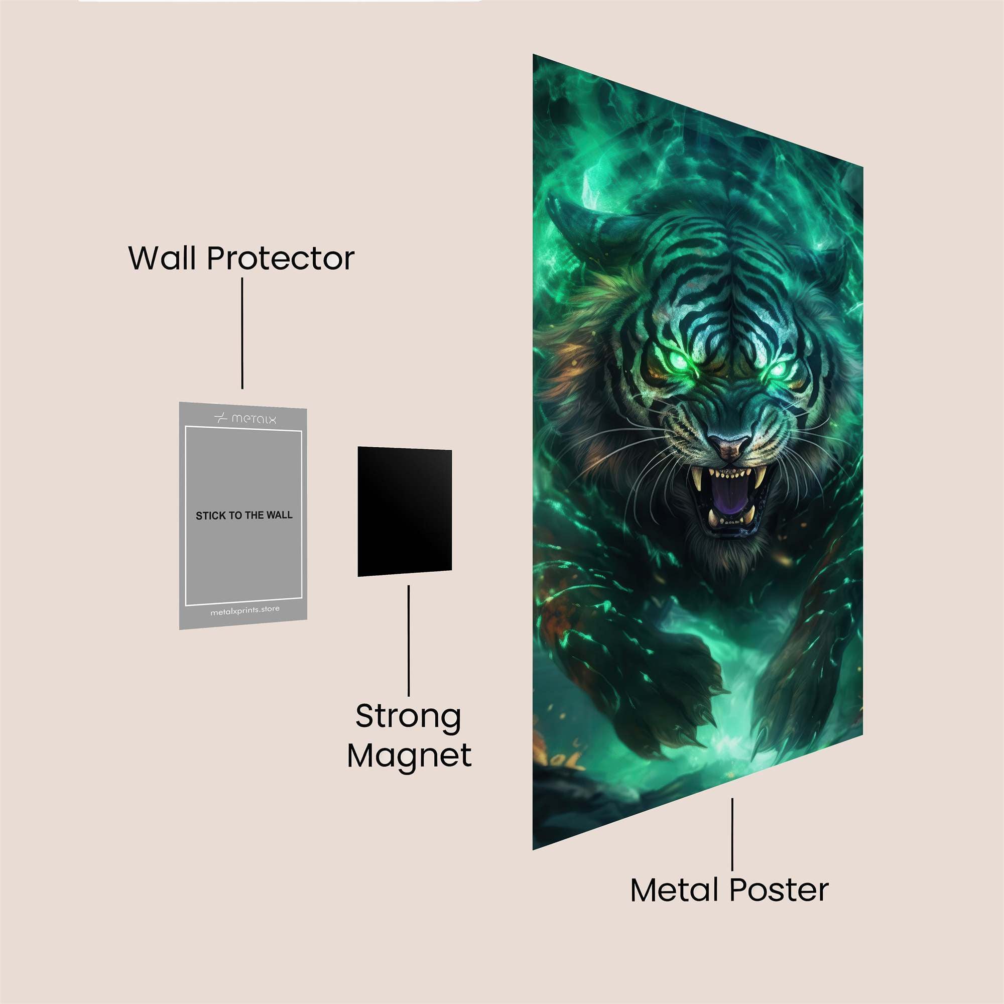 Tiger Enigma Safe Wall Magnetic / M