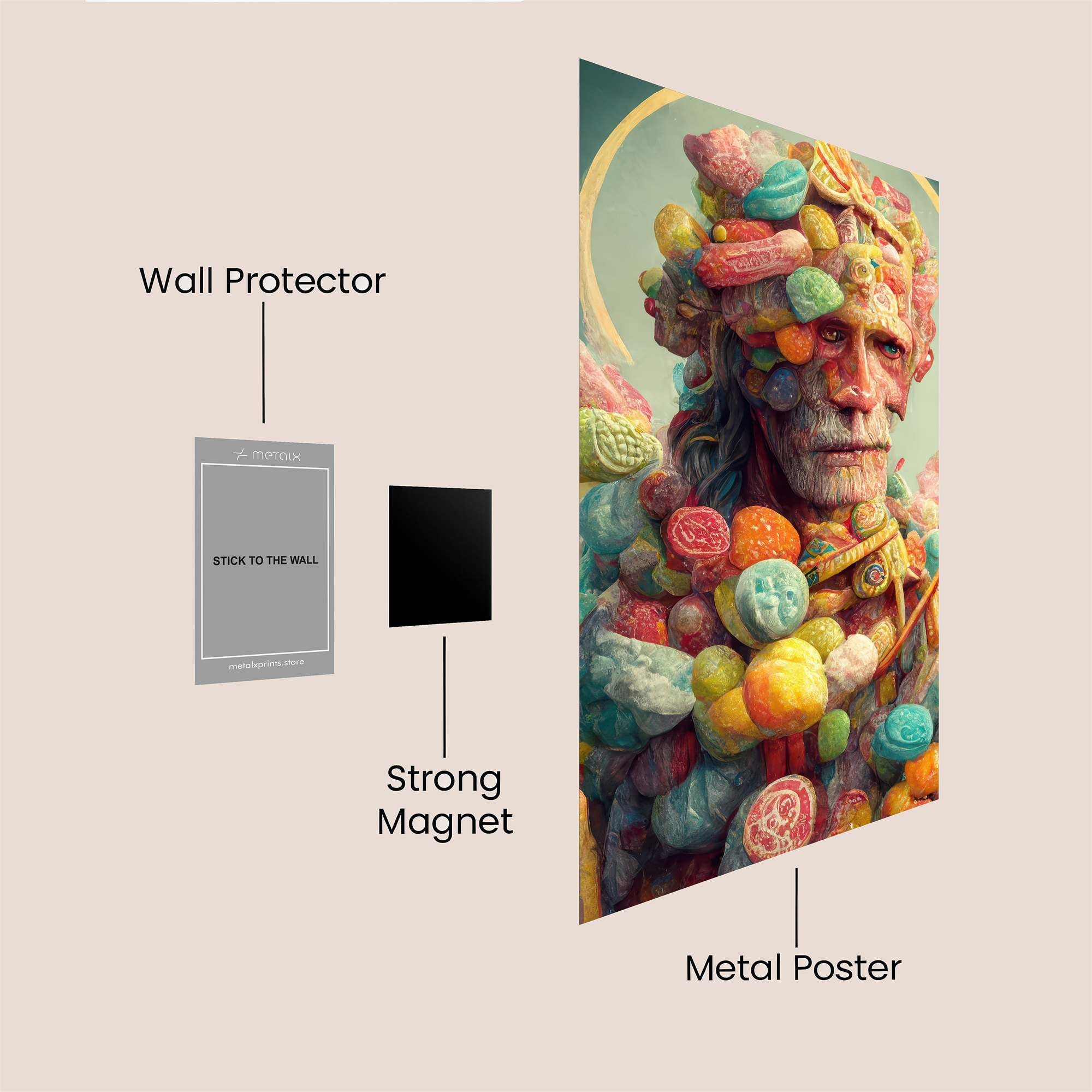 Candy Saint Safe Wall Magnetic / M
