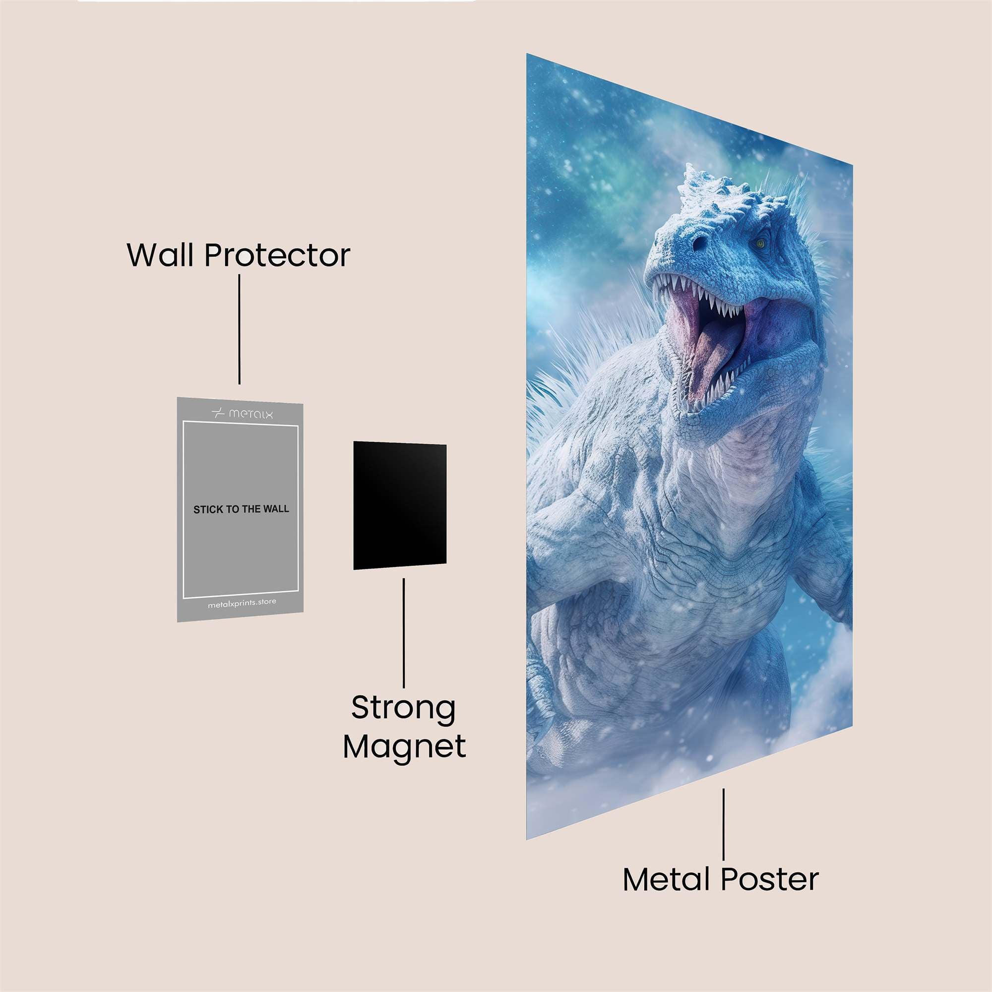 Frosty Rex Safe Wall Magnetic / M