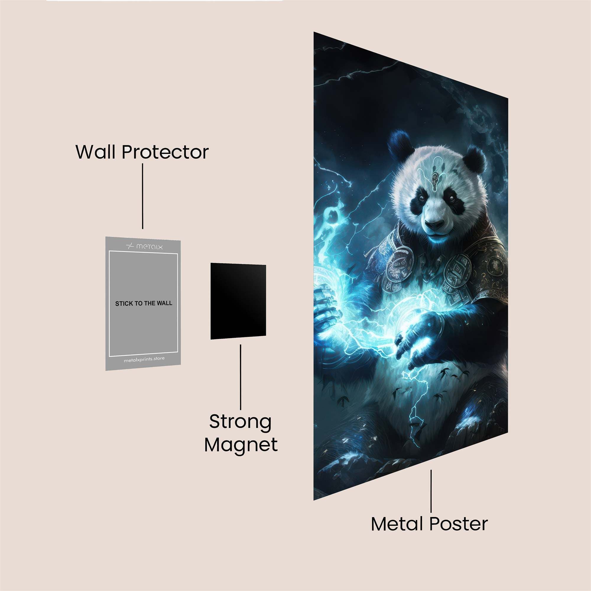 Panda Mystic Safe Wall Magnetic / M