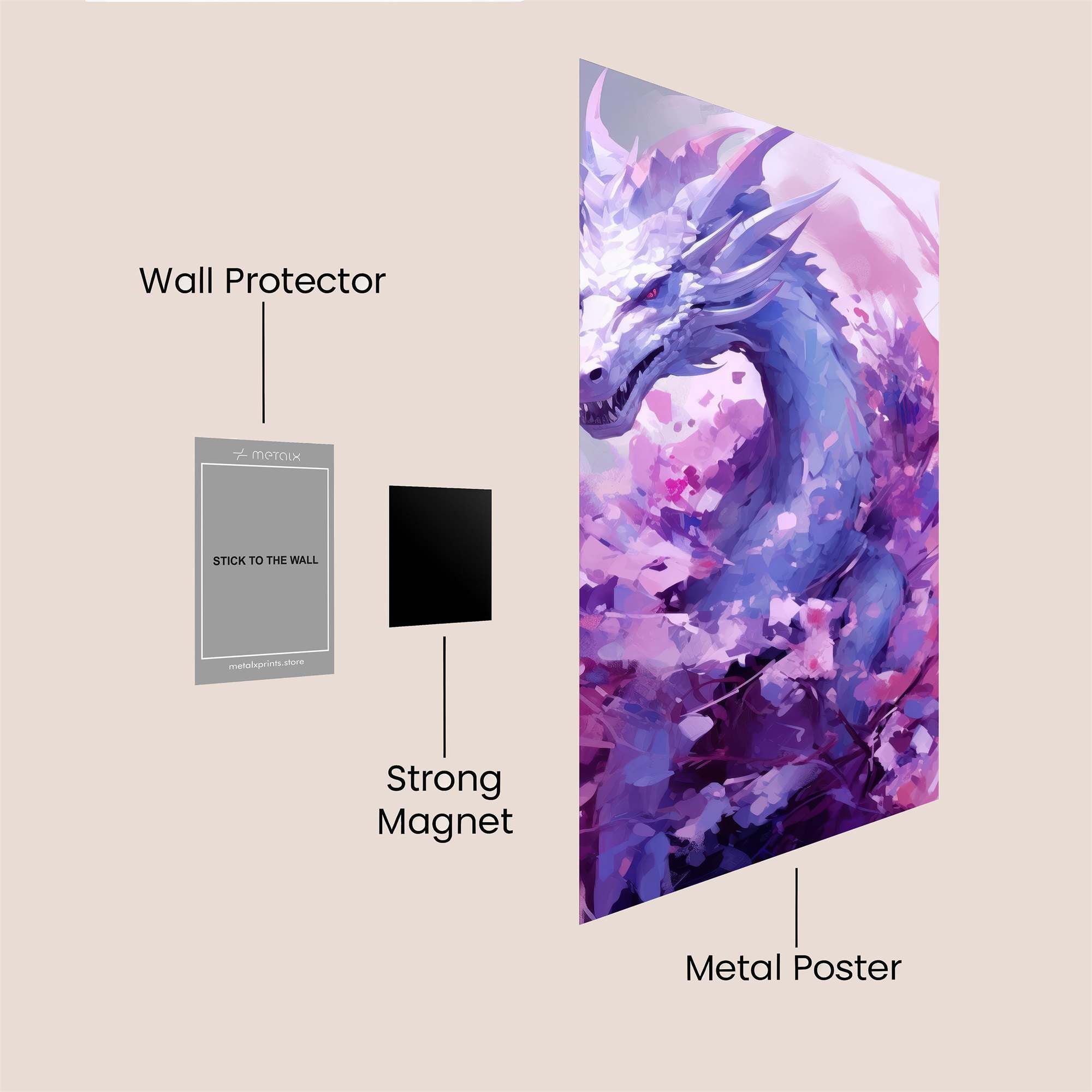 Dragon Serenity Safe Wall Magnetic / M