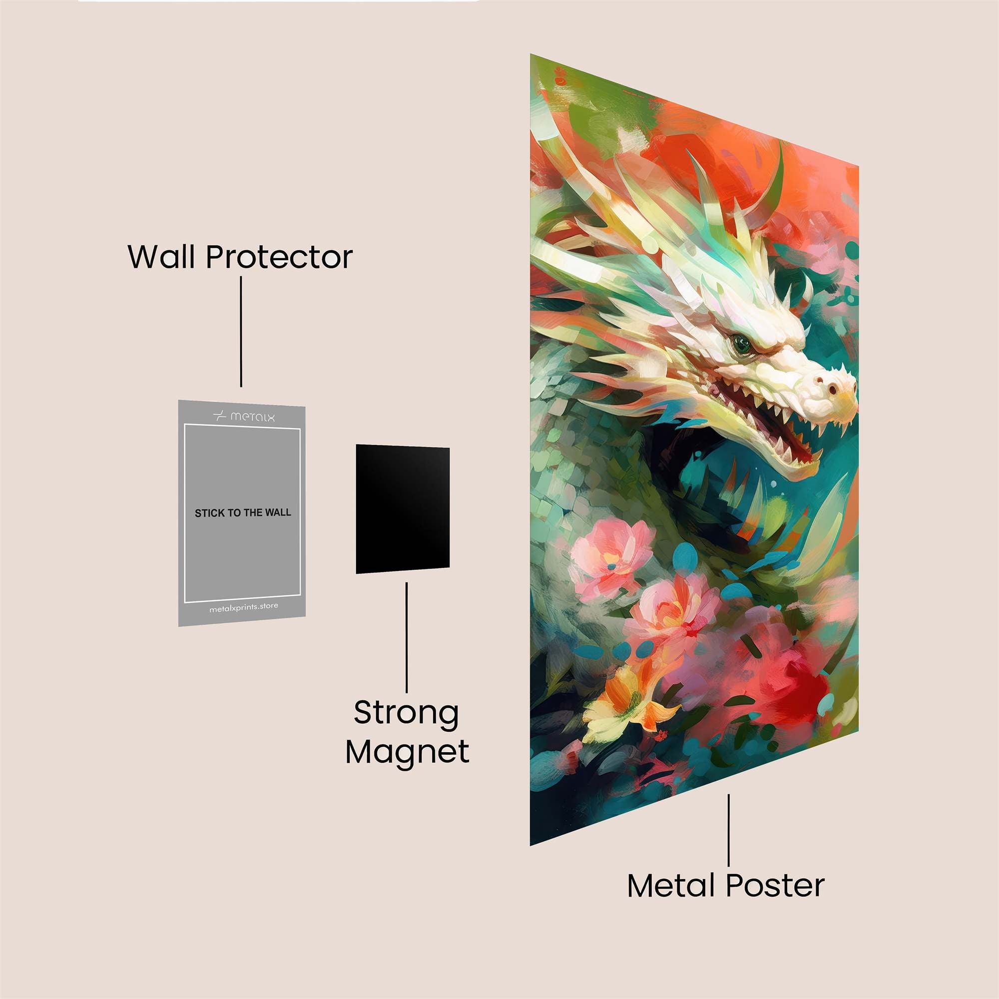 Dragon Serenity Safe Wall Magnetic / M