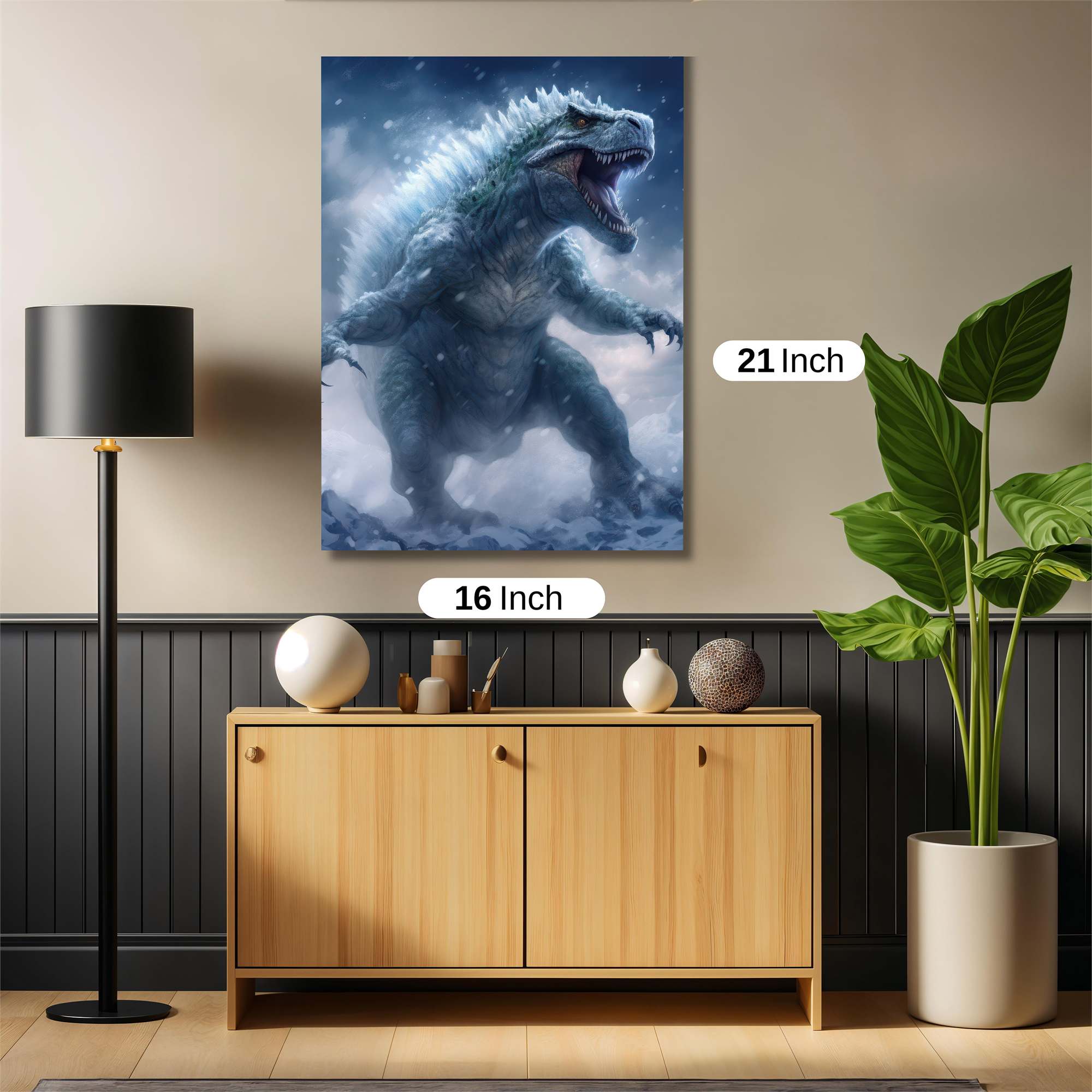 Godzilla Frost Safe Wall Magnetic / M