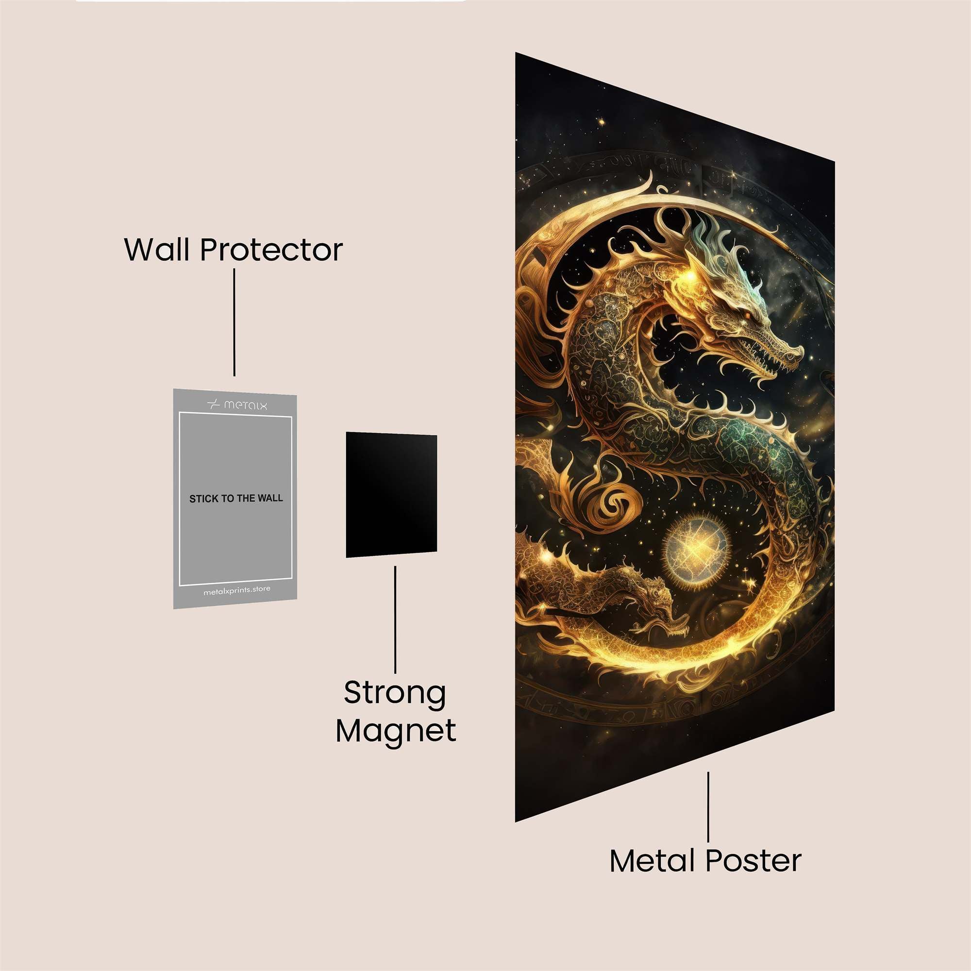 Dragon Enigma Safe Wall Magnetic / M
