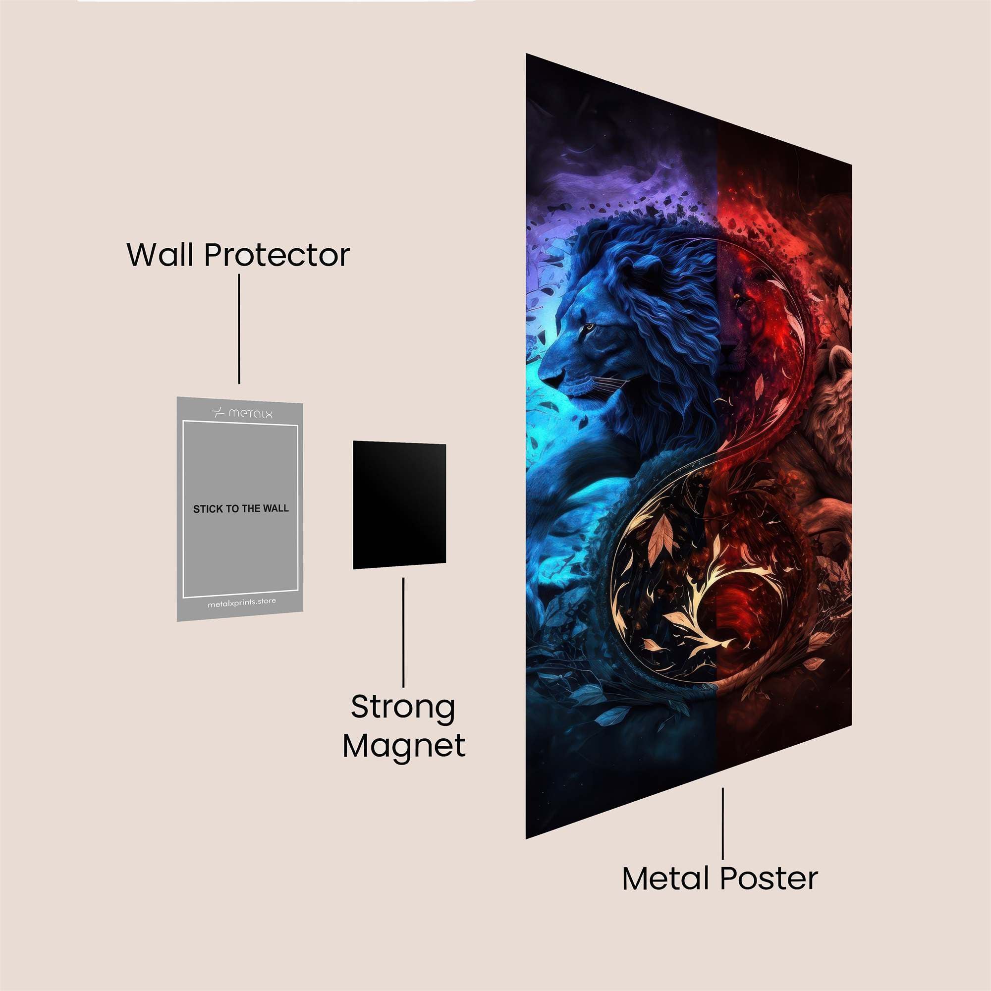 Lions Duality Safe Wall Magnetic / M