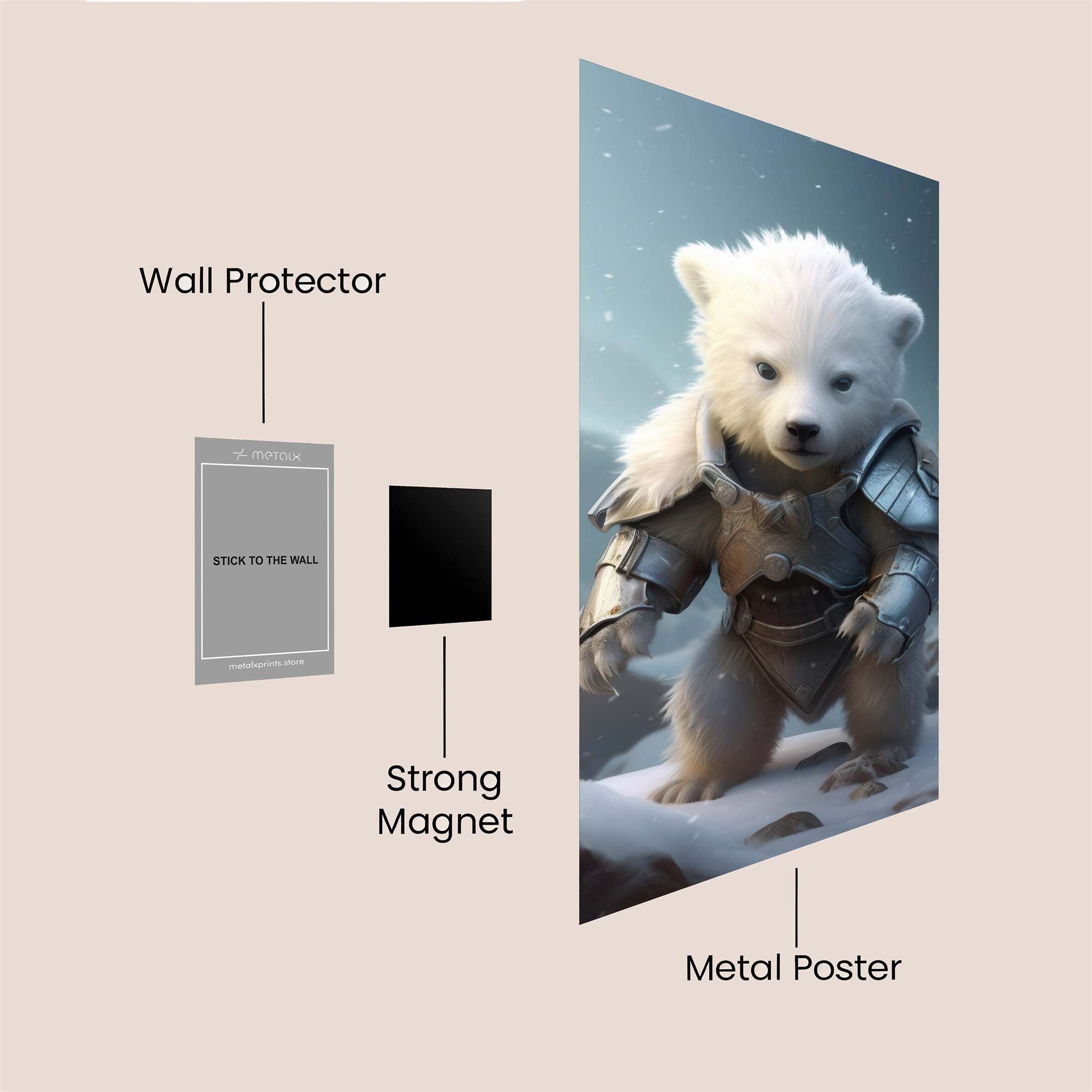 Cub Courage Safe Wall Magnetic / M
