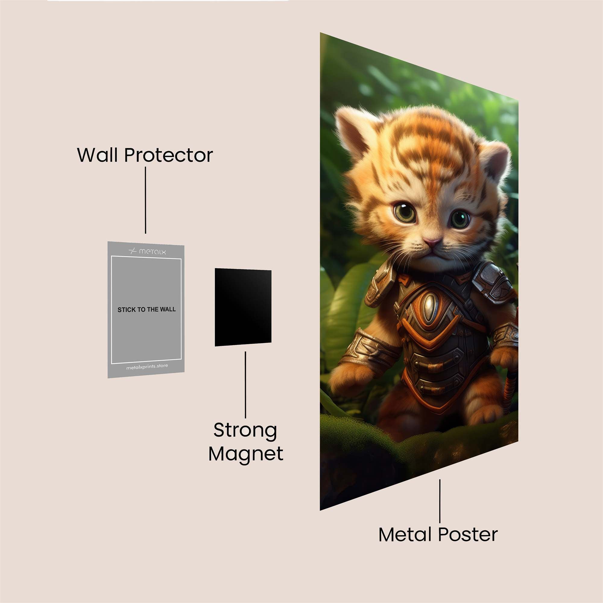 Knightly Cub Safe Wall Magnetic / M