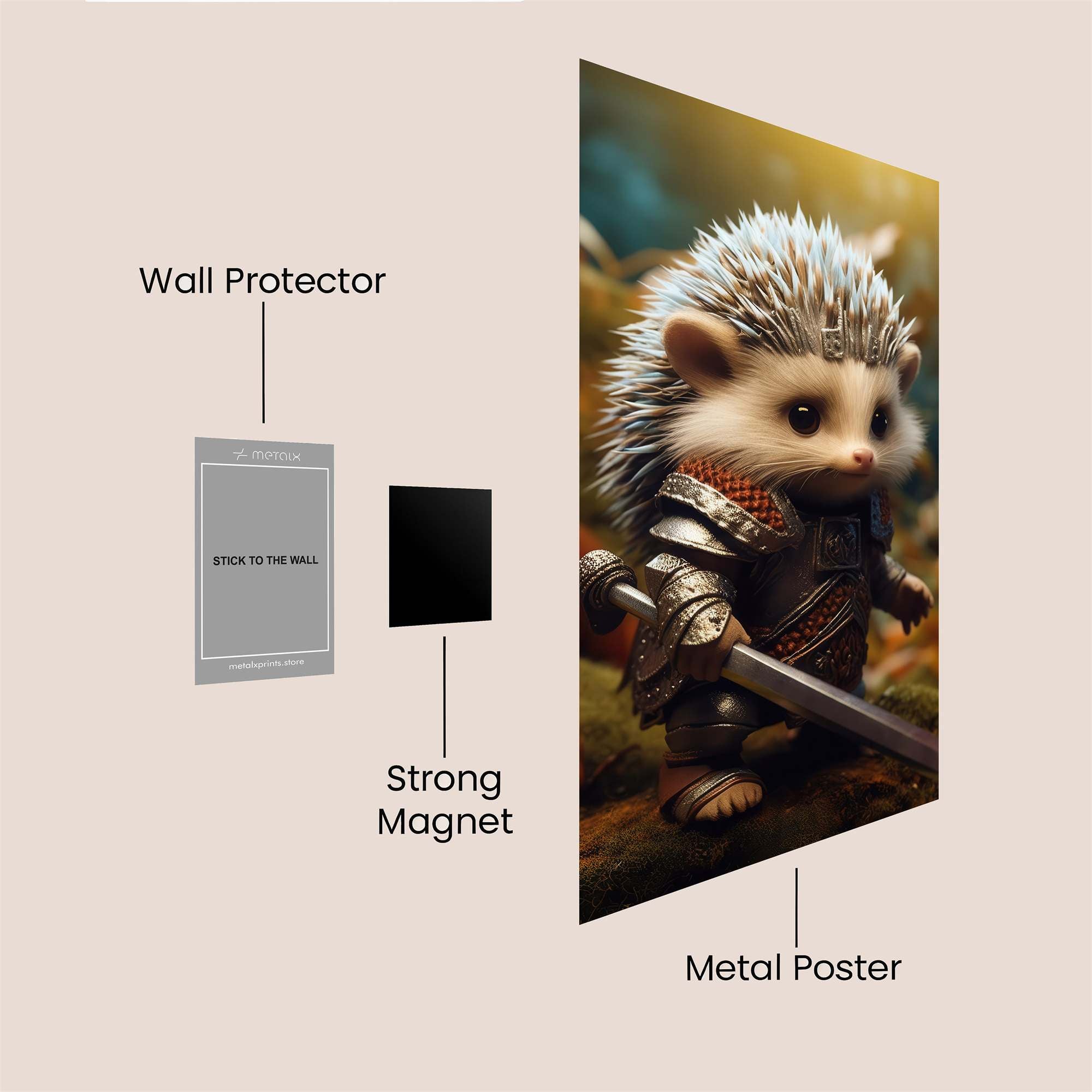 Hedgehog Heroic Safe Wall Magnetic / M