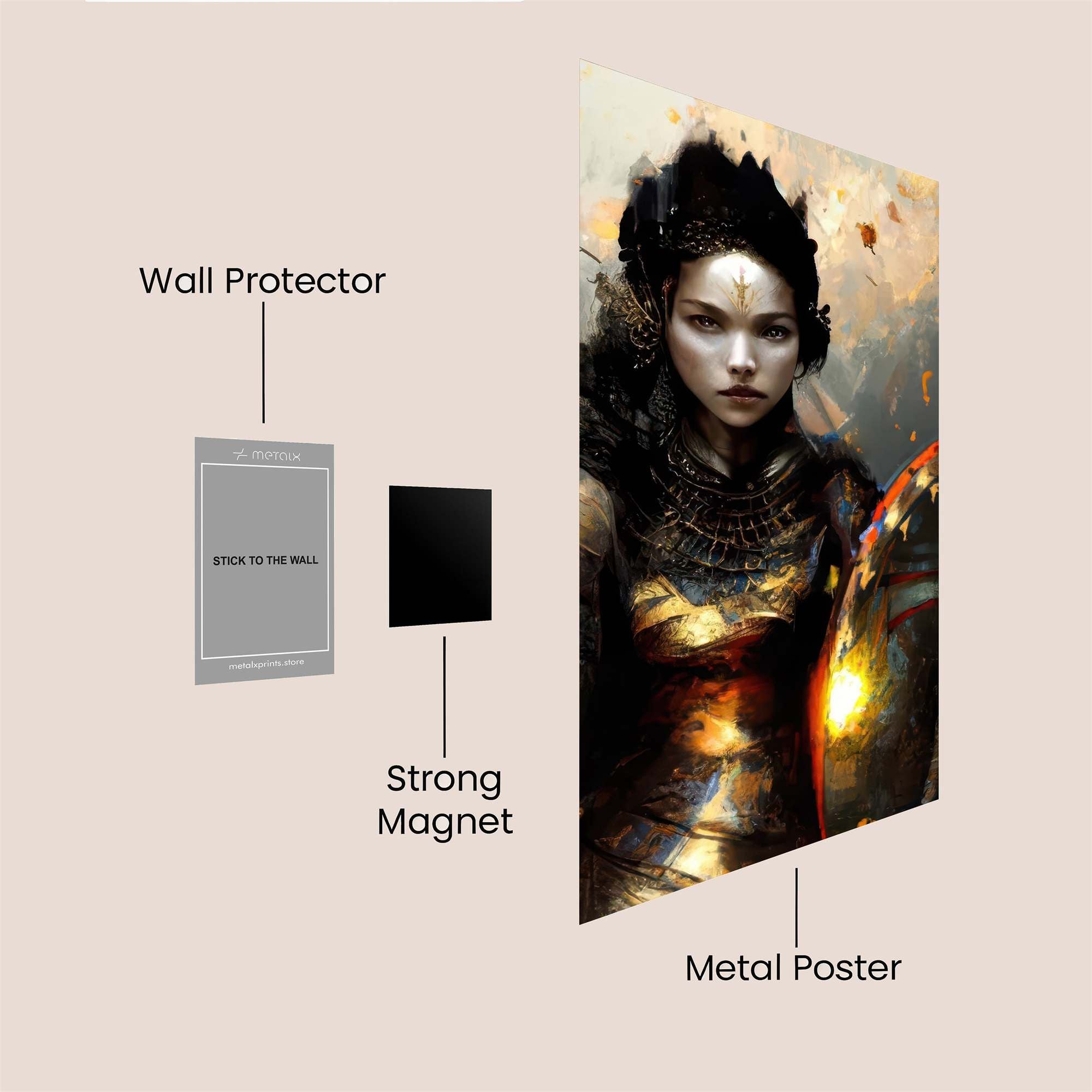 Warrior Resolute Safe Wall Magnetic / M