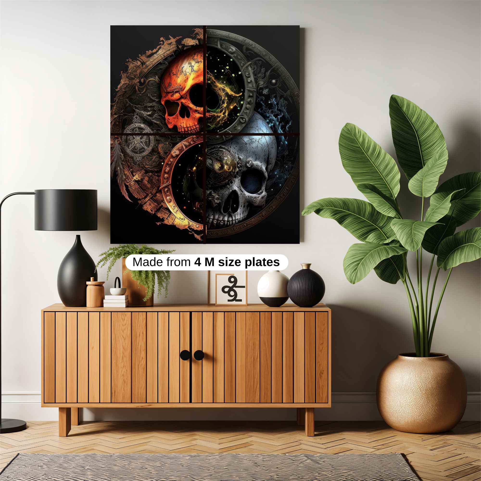Skull Duality Safe Wall Magnetic / M