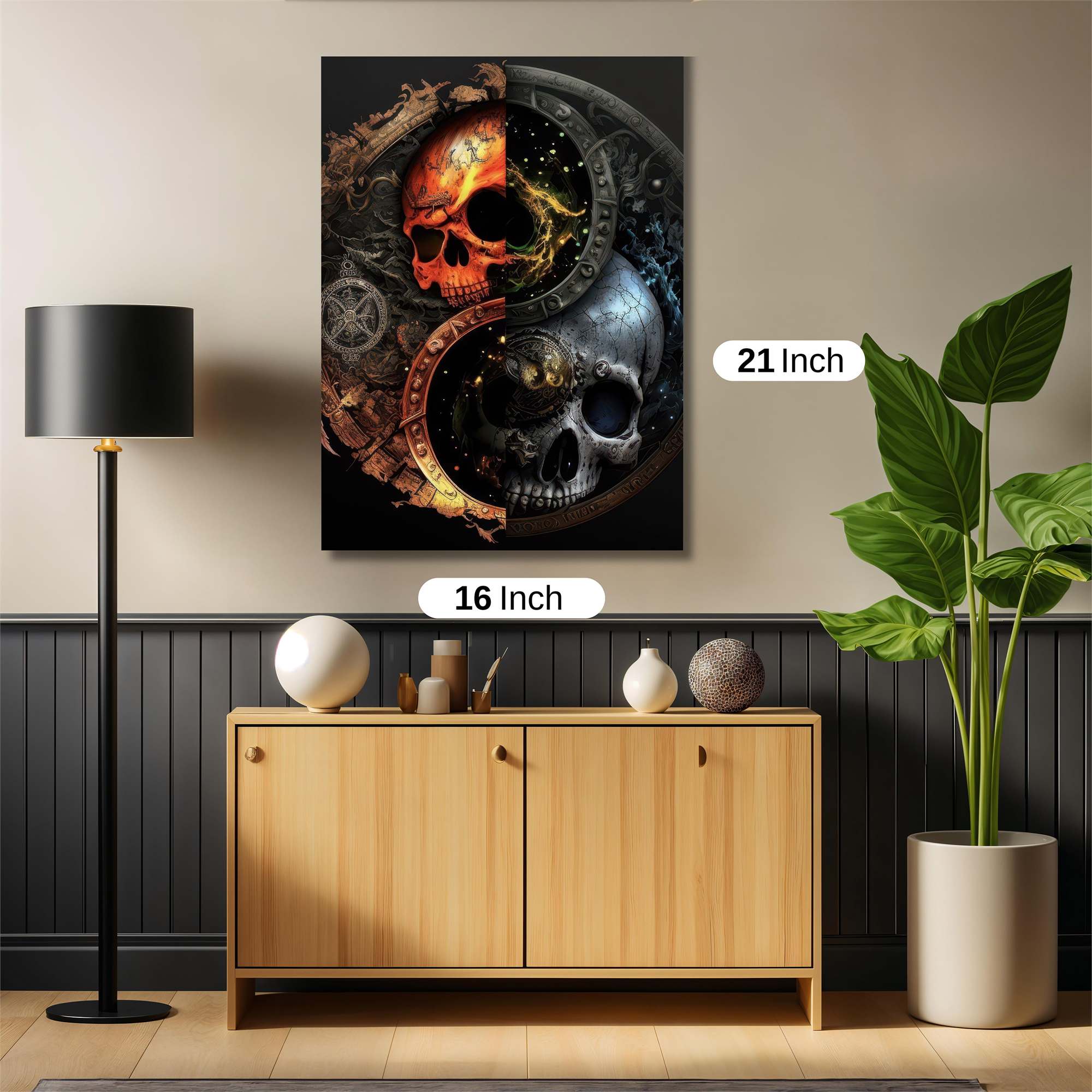 Skull Duality Safe Wall Magnetic / M