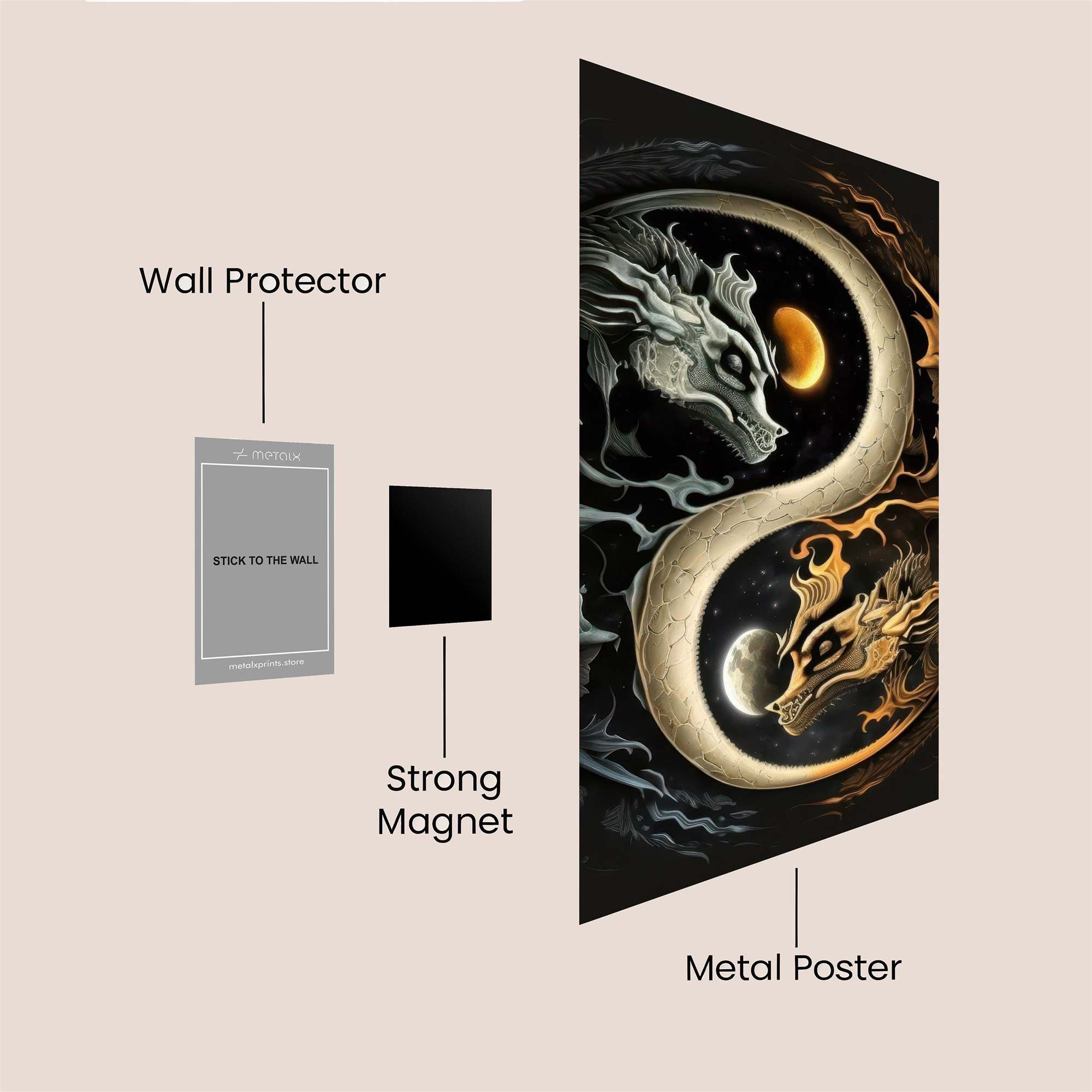 Dragons Harmony Safe Wall Magnetic / M