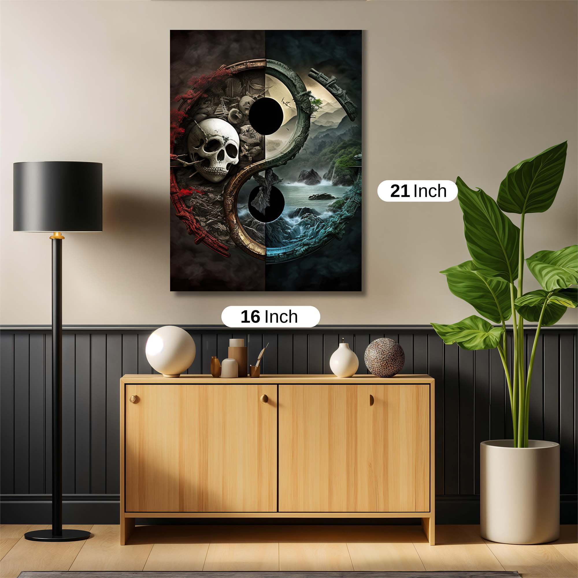 Skull Serenity Safe Wall Magnetic / M