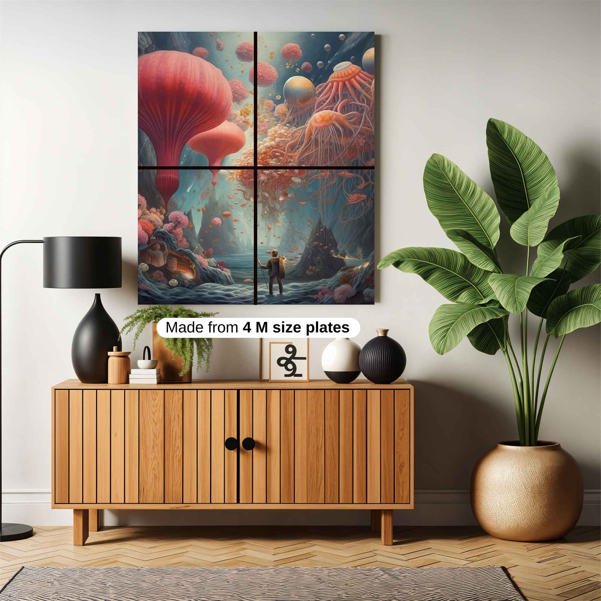 Jellyfish Dreamscape Safe Wall Magnetic / M