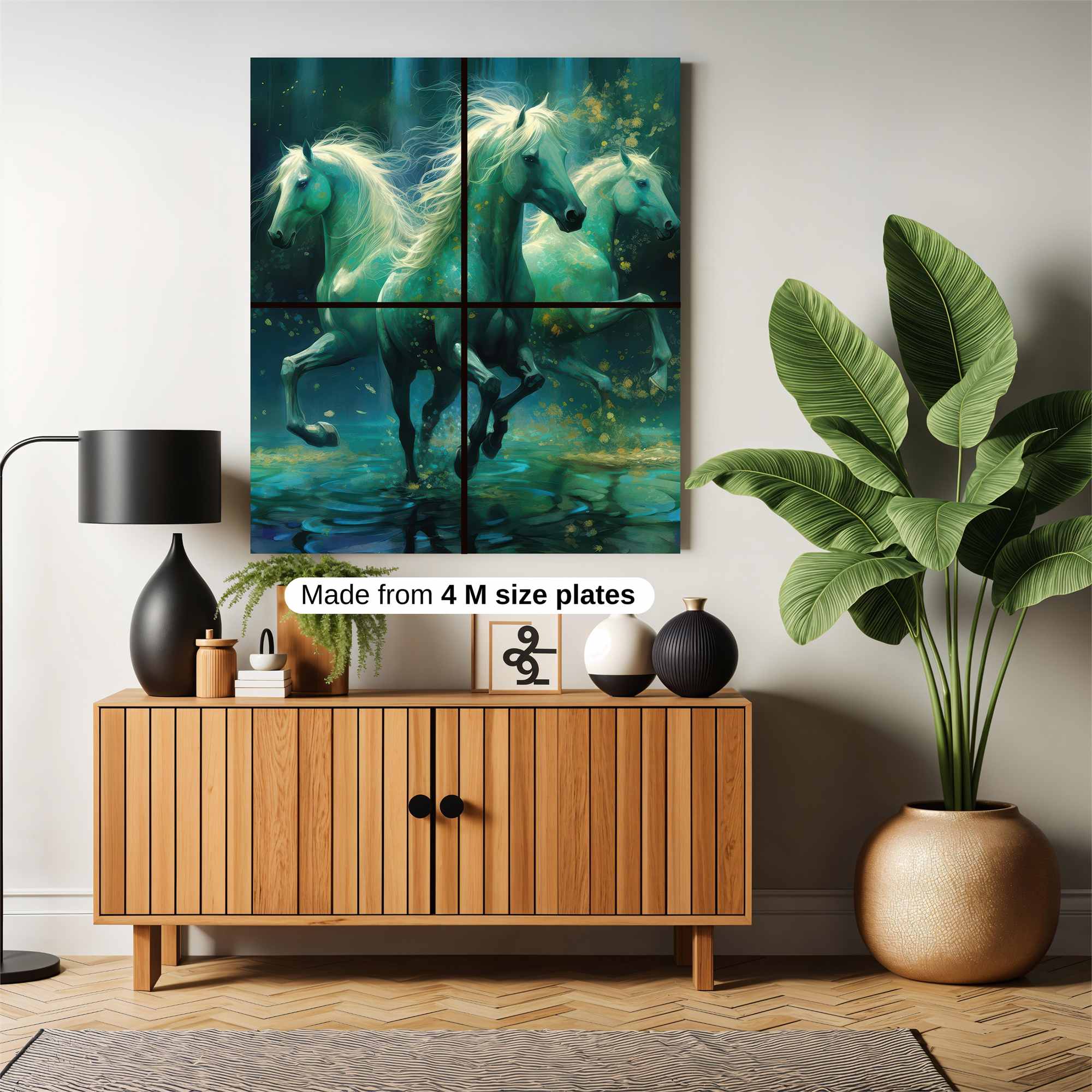 Horses Ethereal Safe Wall Magnetic / M